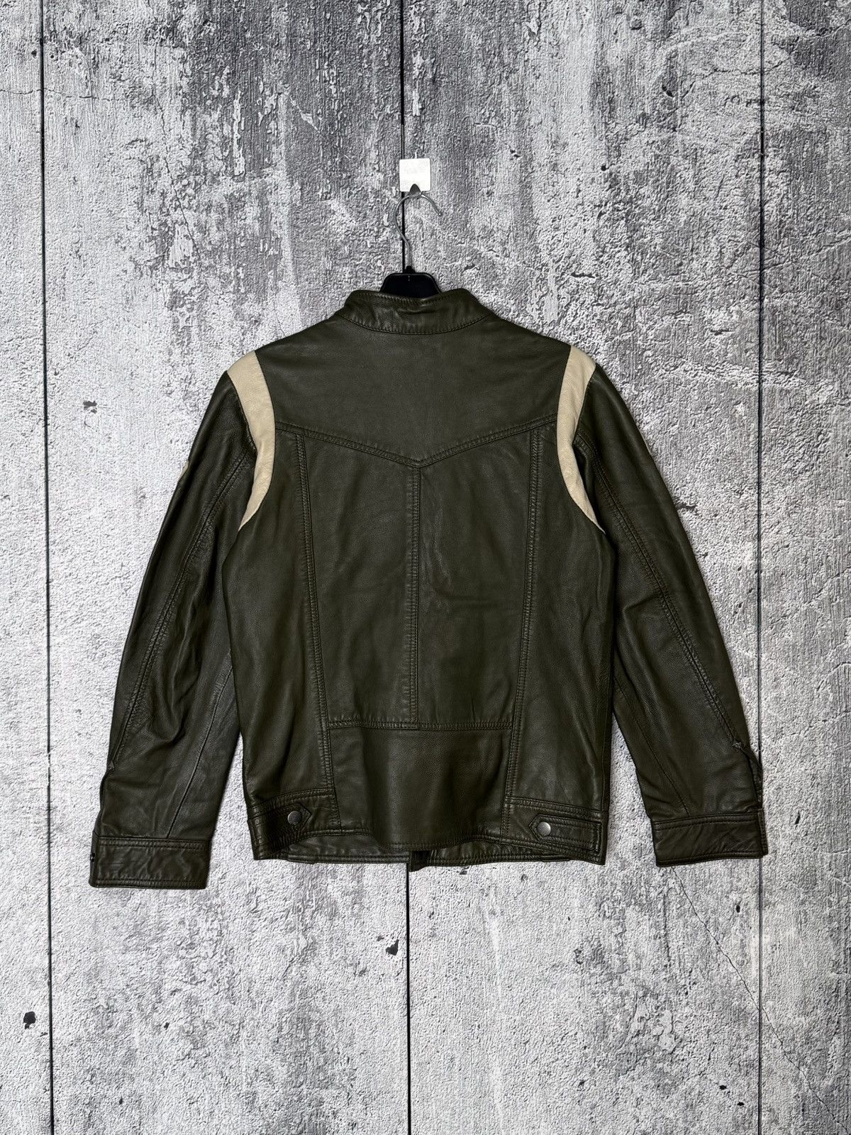 Diesel Vintage Diesel Leather Biker Jacket Big Logo Moto Racing Size L / US 10 / IT 46 - 10 Thumbnail