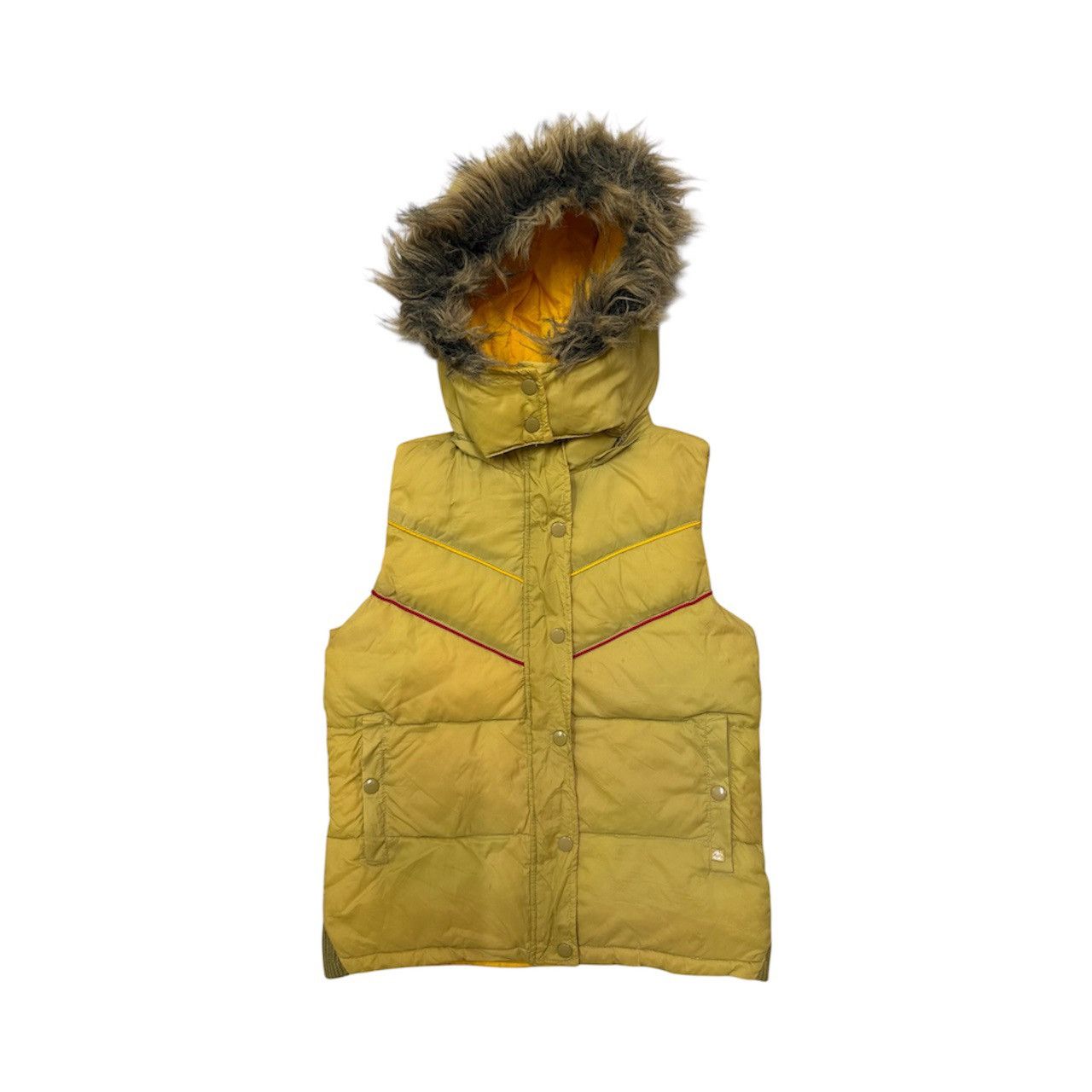 Billabong Billabong Faux Fur Puffer Down Jacket Vests Size XS / US 0-2 / IT 36-38 - 1 Thumbnail