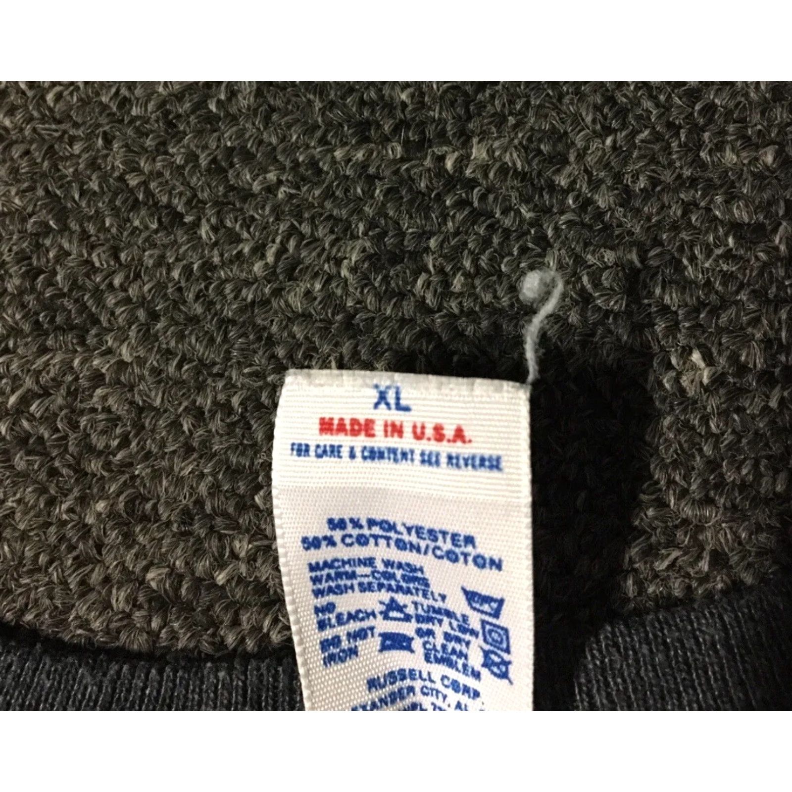 Russell Athletic VINTAGE Russell Athletic Hoodie M Gray 90s Faded Sweatshirt USA Track Biker Punk Skate Surf Mens Size US M / EU 48-50 / 2 - 7 Thumbnail