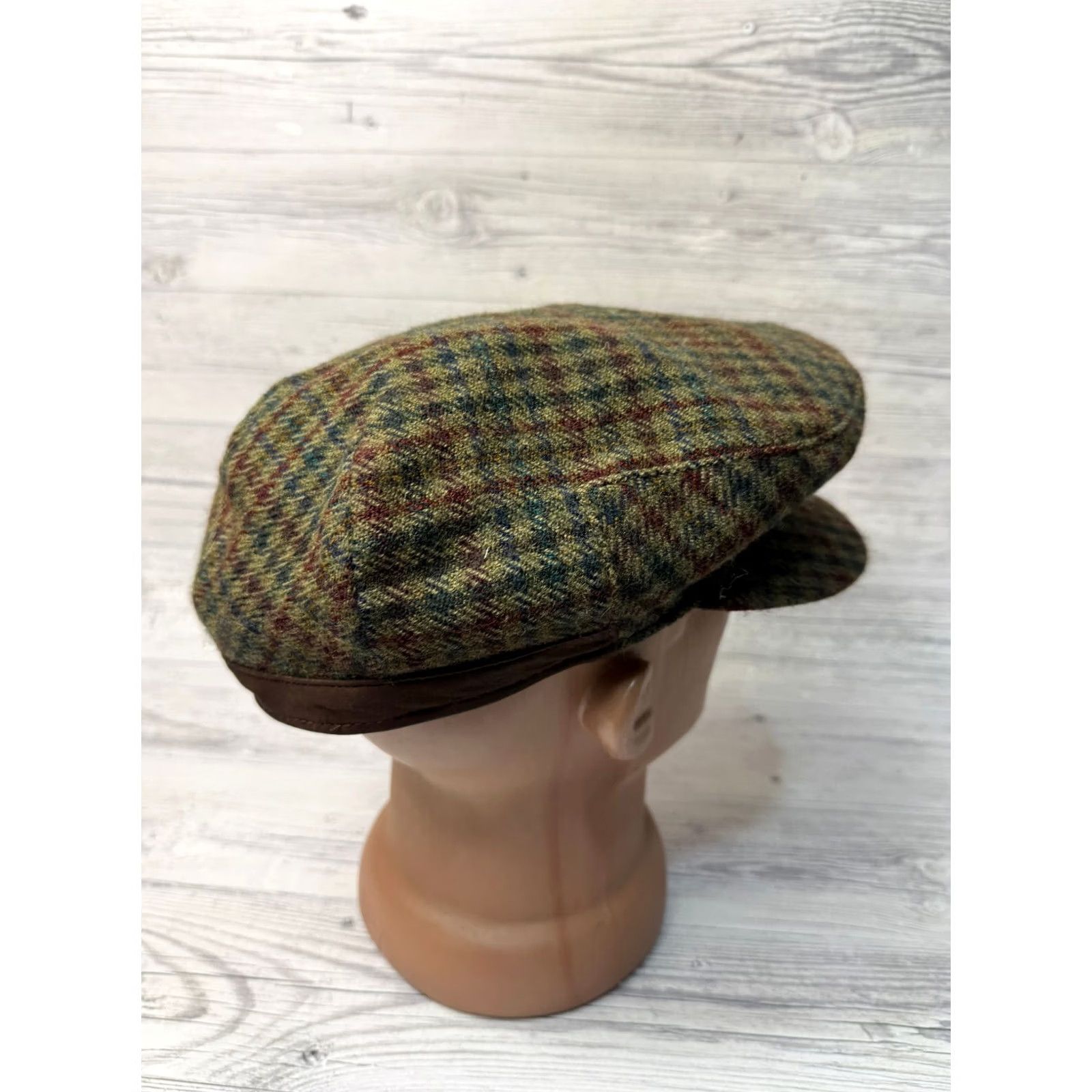 Vintage Wigens Flat cap Wool Green size 59 Size ONE SIZE - 4 Thumbnail