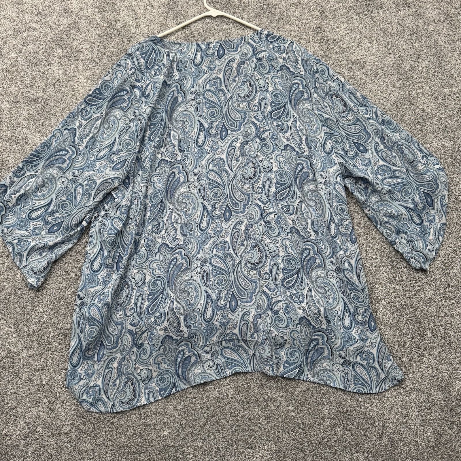 Other Catherines Blouse Women 3X Plus Paisley Boho Lagenlook 2010s Size 3XL / US 20-22 - 6 Thumbnail