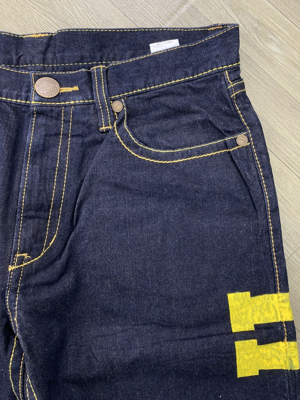Hysteric Glamour Vintage CoandLu Japan Evisu Style Printed Selvedge Jeans Y2K Size US 34 / EU 50 - 9 Thumbnail