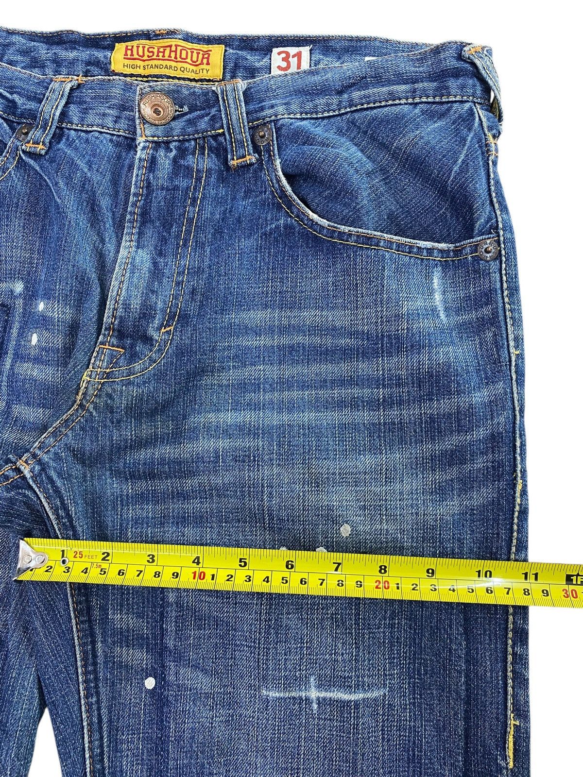 Japanese Brand Japanese Brand Distressed Paint Splanter Jeans Size US 33 - 9 Thumbnail