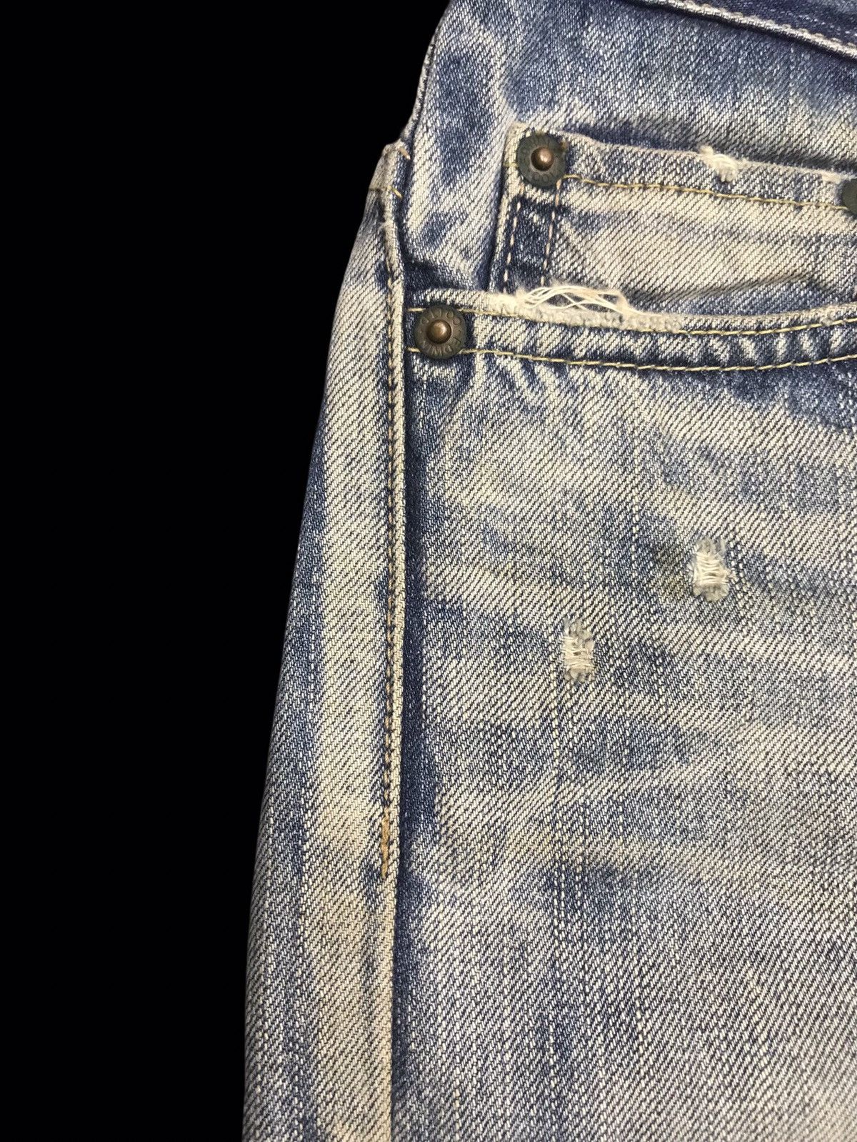 Edwin 💥FLARE💥EDWIN Dirty Distressed Flare Denim F85 Size 32" / US 10 / IT 46 - 8 Thumbnail