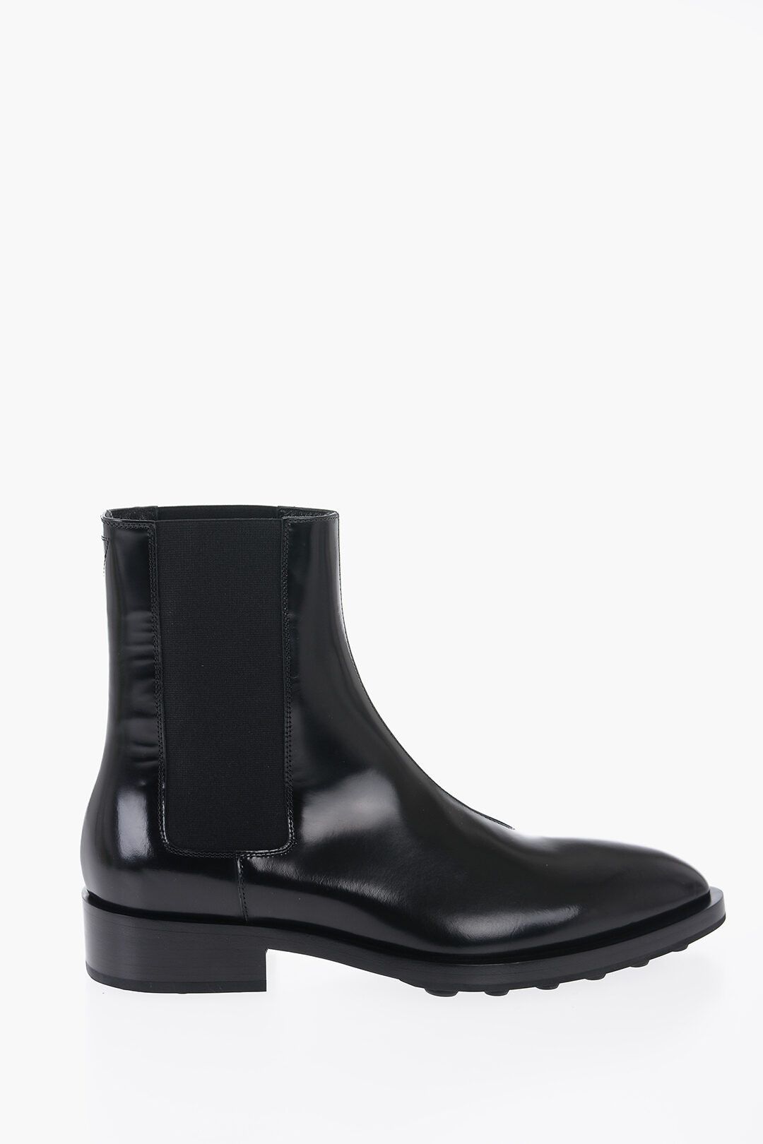 image of Jil Sander Og1Mm0424 Poited Leather Chelsea Boots In Black, Men's (Size 8)
