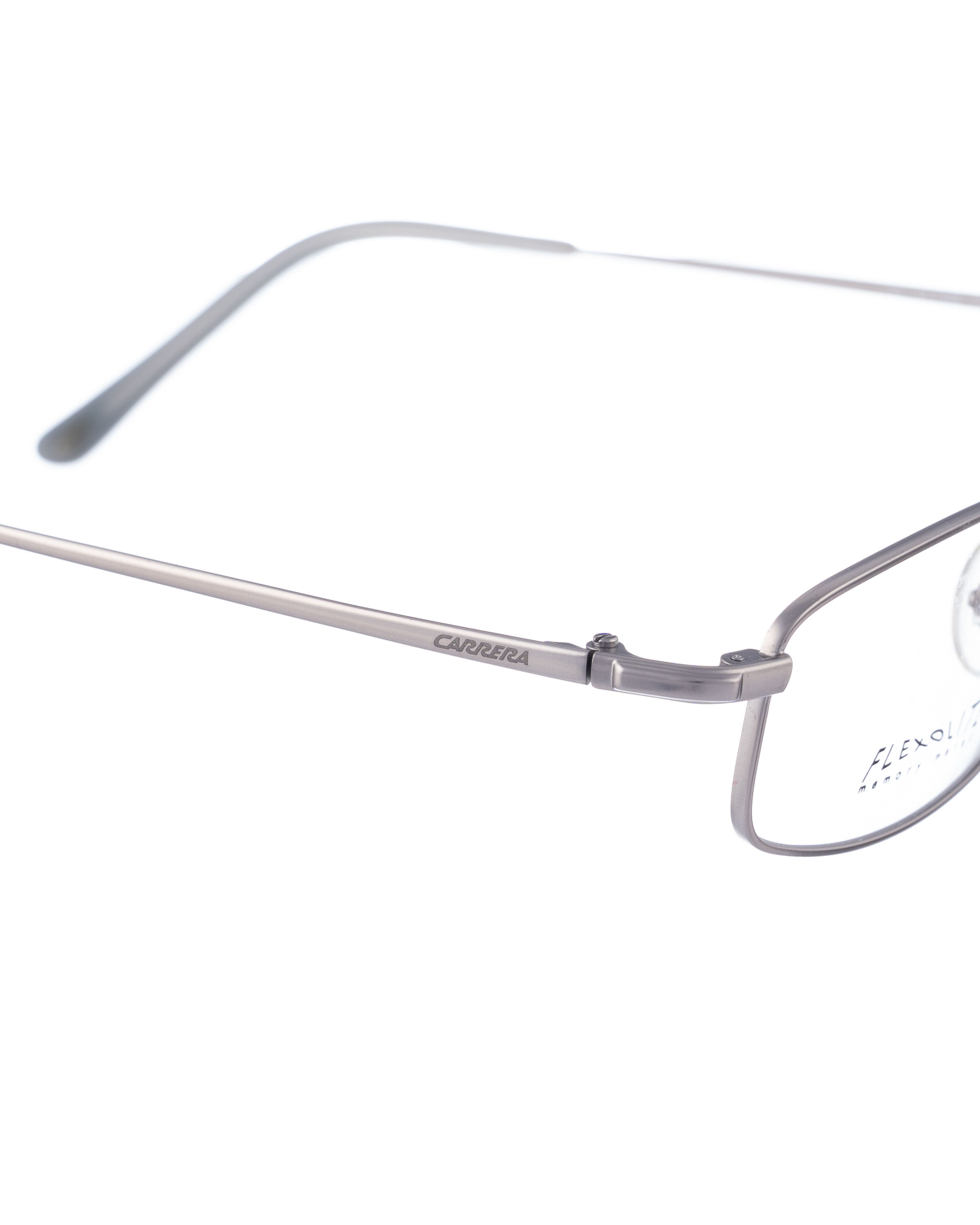 Carrera Carrera 90s Rectangular Flexolite Grey Silver Glasses Size ONE SIZE - 3 Thumbnail