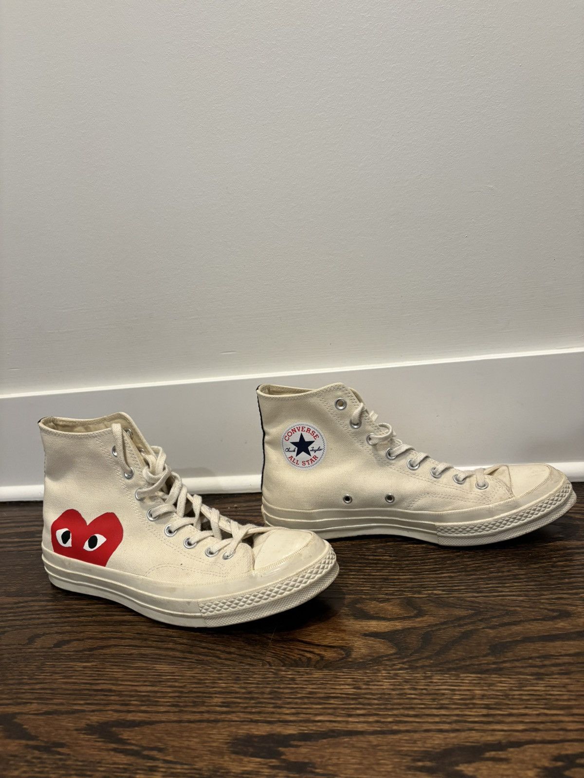 Comme des Garcons × Converse CDG X Converse Hi-top Sneakers Size US 9 / EU 42 - 2 Thumbnail