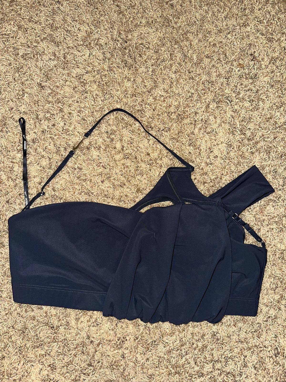 Nike Nike Women’s Jacquemus La Brassière Drapée Dark Obsidian Sport Bra Size ONE SIZE - 1 Thumbnail