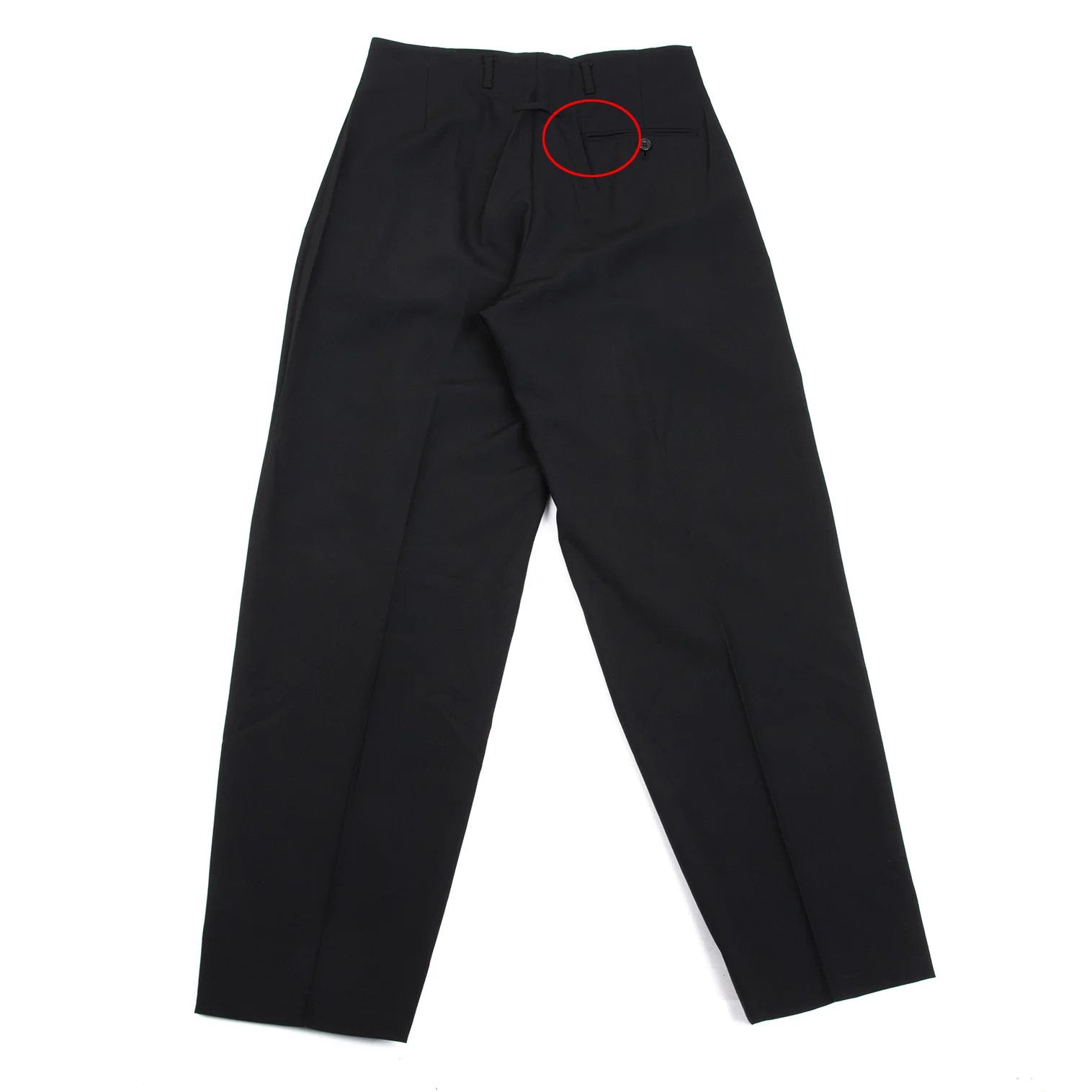 Jean Paul Gaultier Summer Wool Two-Tuck Pants in Black Size 48 Size US 32 / EU 48 - 10 Thumbnail
