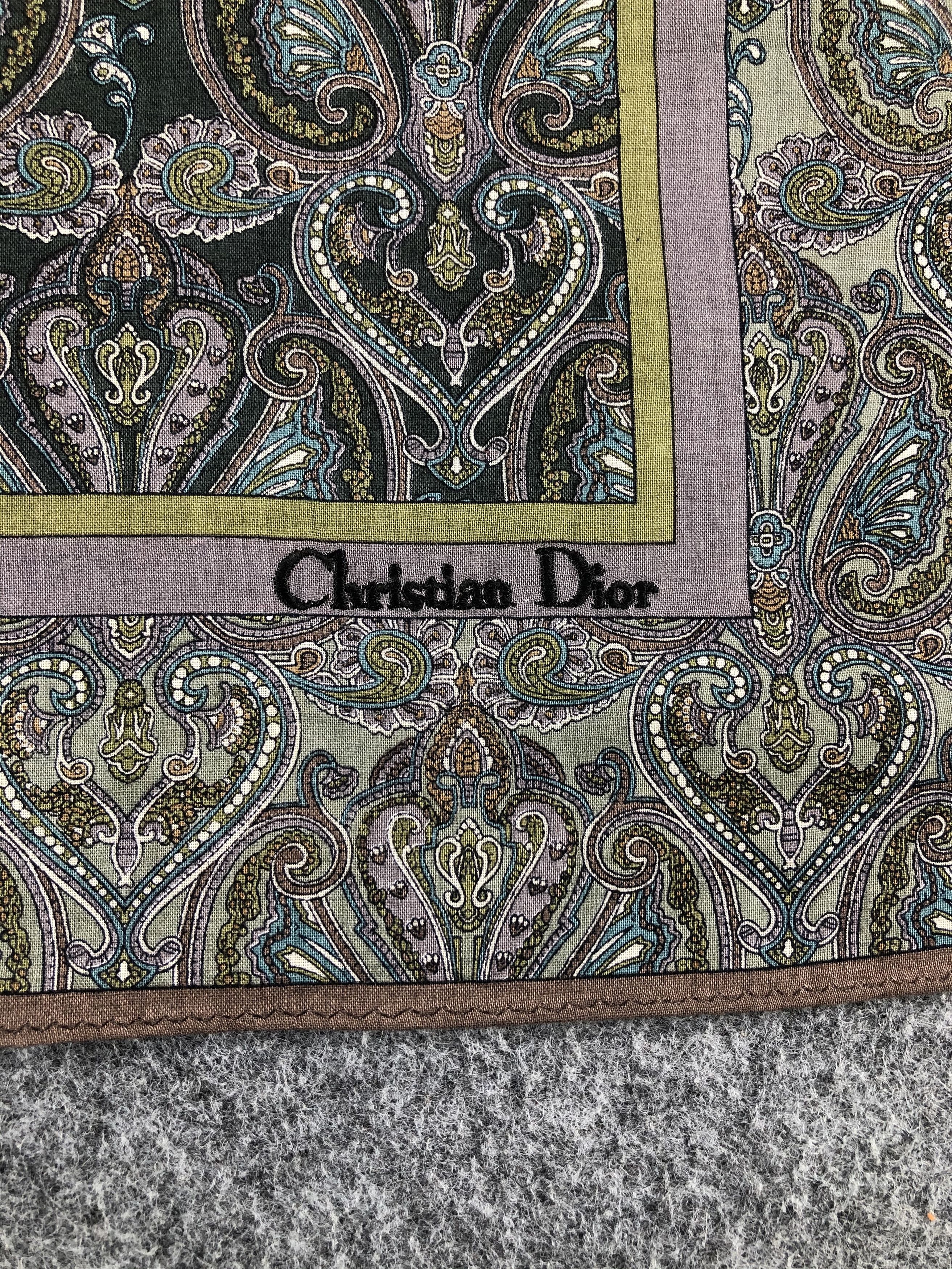 Vintage Christian Dior Handkerchief / Bandana / Neckerchief Size ONE SIZE - 5 Thumbnail