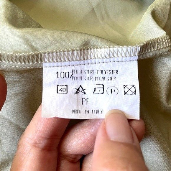 Other Pistachio Green Organza Butterflies Trim Slip Skirt - M 🇮🇹 Size 30" / US 8 / IT 44 - 7 Thumbnail