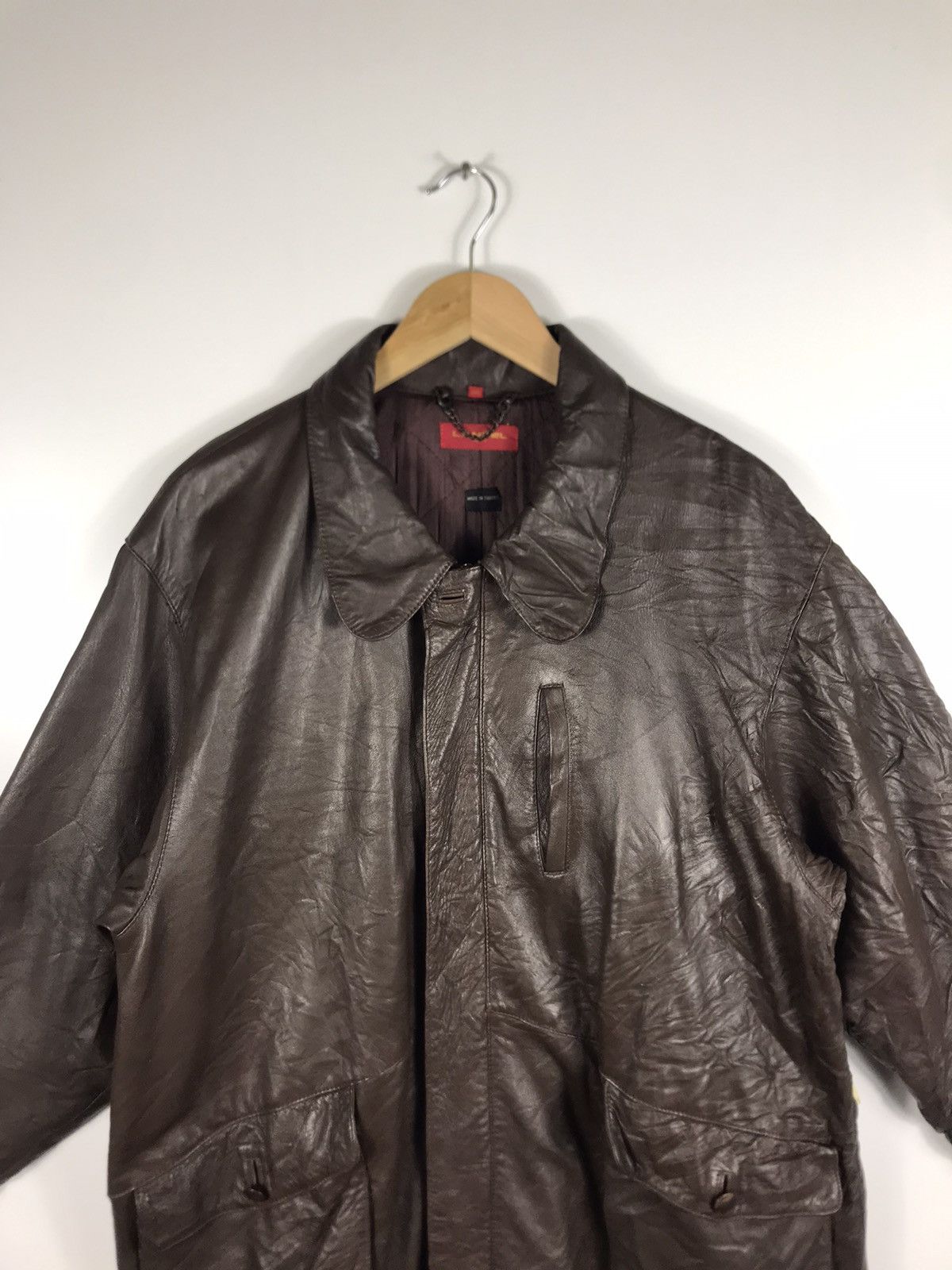 Lancel × Vintage ⚡️Vintage Lancel Paris Zipper Dark Brown Leather Jacket Size US M / EU 48-50 / 2 - 4 Thumbnail