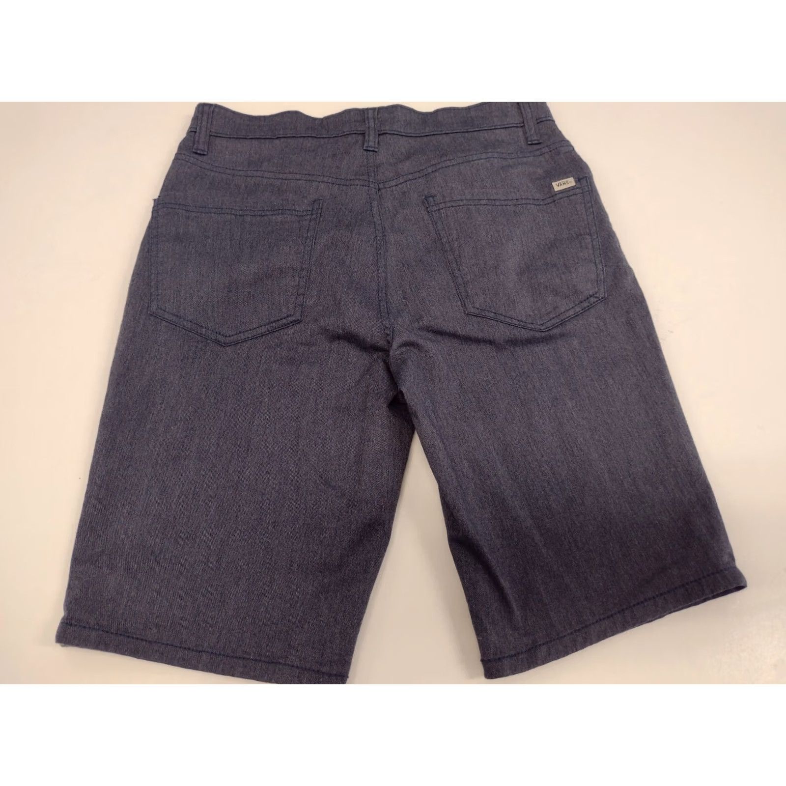 Vans VANS off the Wall Blue Denim Shorts Men Sz 28 Bermuda Skateboard Polyester/Cotton #1944 Size US 28 / EU 44 - 3 Thumbnail