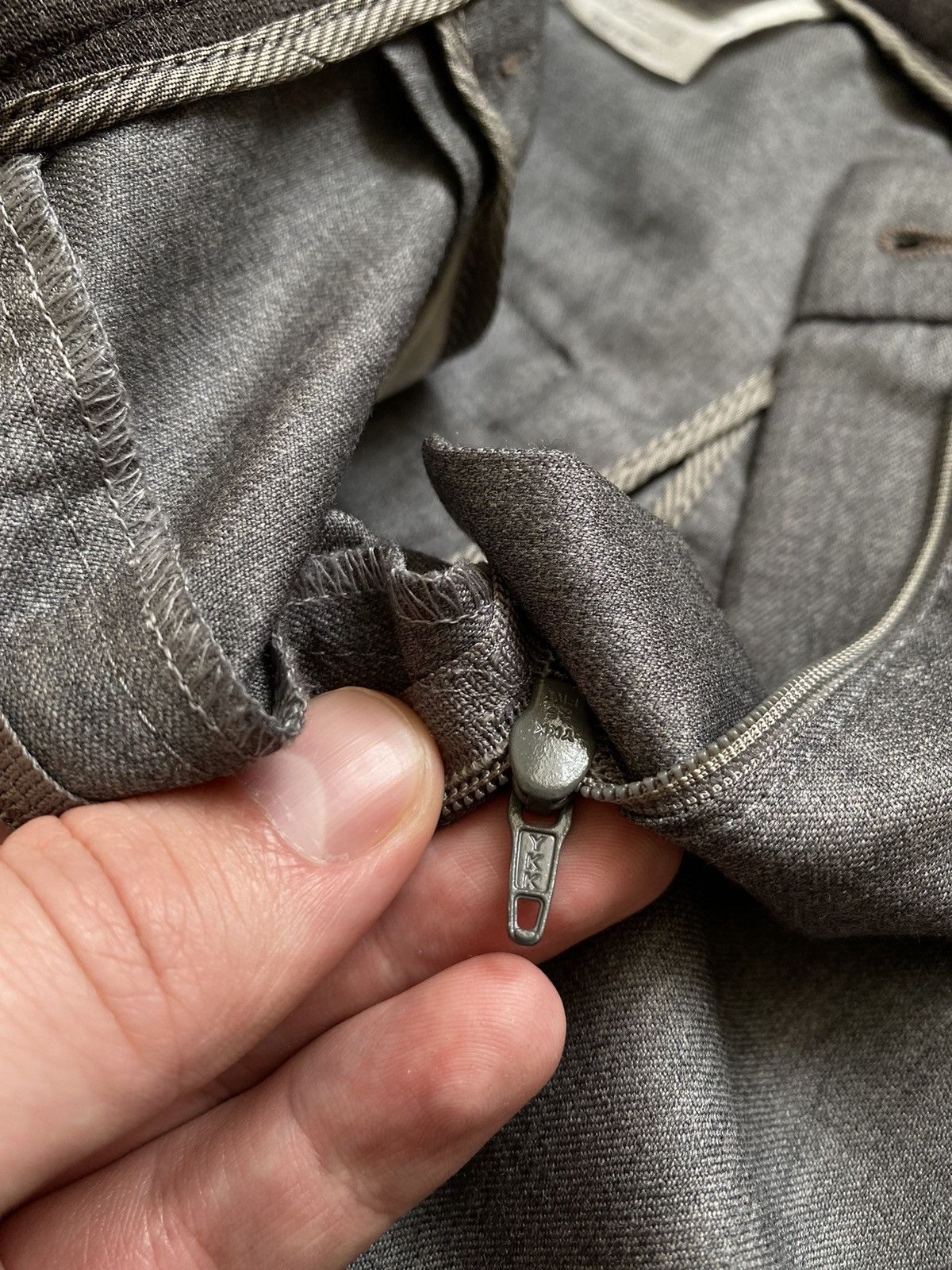 Brunello Cucinelli Gunex By Brunello Cucinelli Grey Wool Cropped Trousers Pants Size 27" / US 4 / IT 40 - 9 Thumbnail