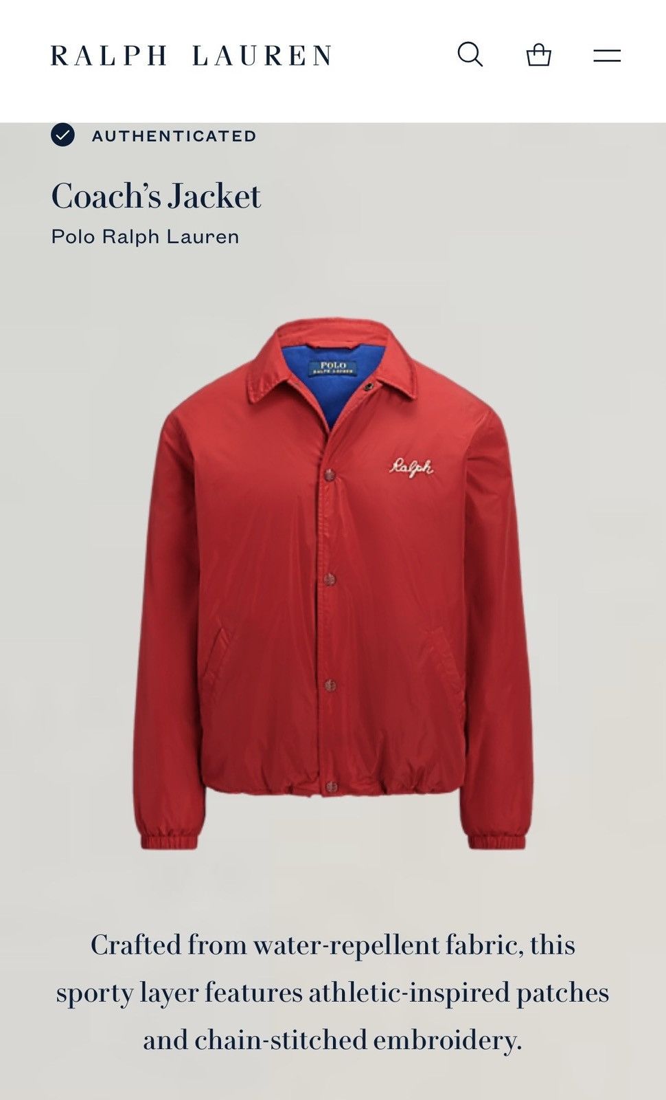 Polo Ralph Lauren Polo Ralph Lauren Coach N.Y. State Champs Jacket Size US XL / EU 56 / 4 - 13 Thumbnail