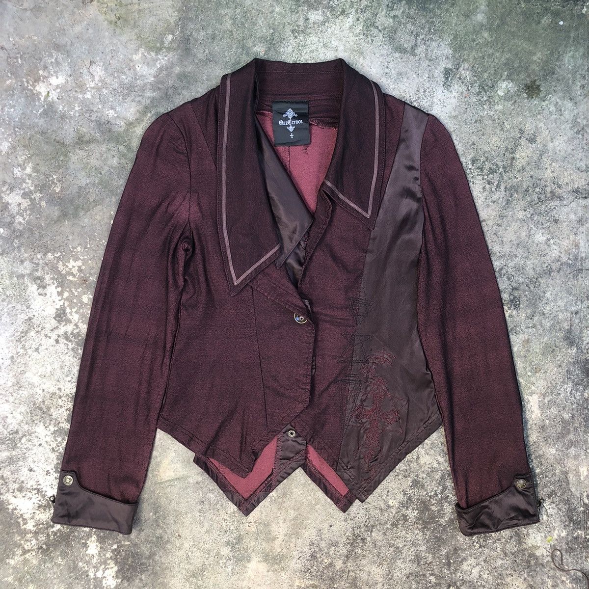 image of Vintage Ozz Croce Blazer in Red, Women's (Size Medium)
