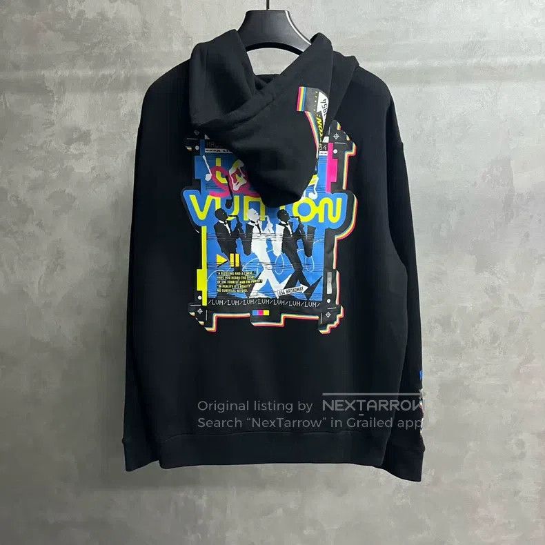 Louis Vuitton Louis Vuitton Latest Black Graphic Zip Hooded Long Sleeve Size US XXL / EU 58 / 5 - 5 Thumbnail