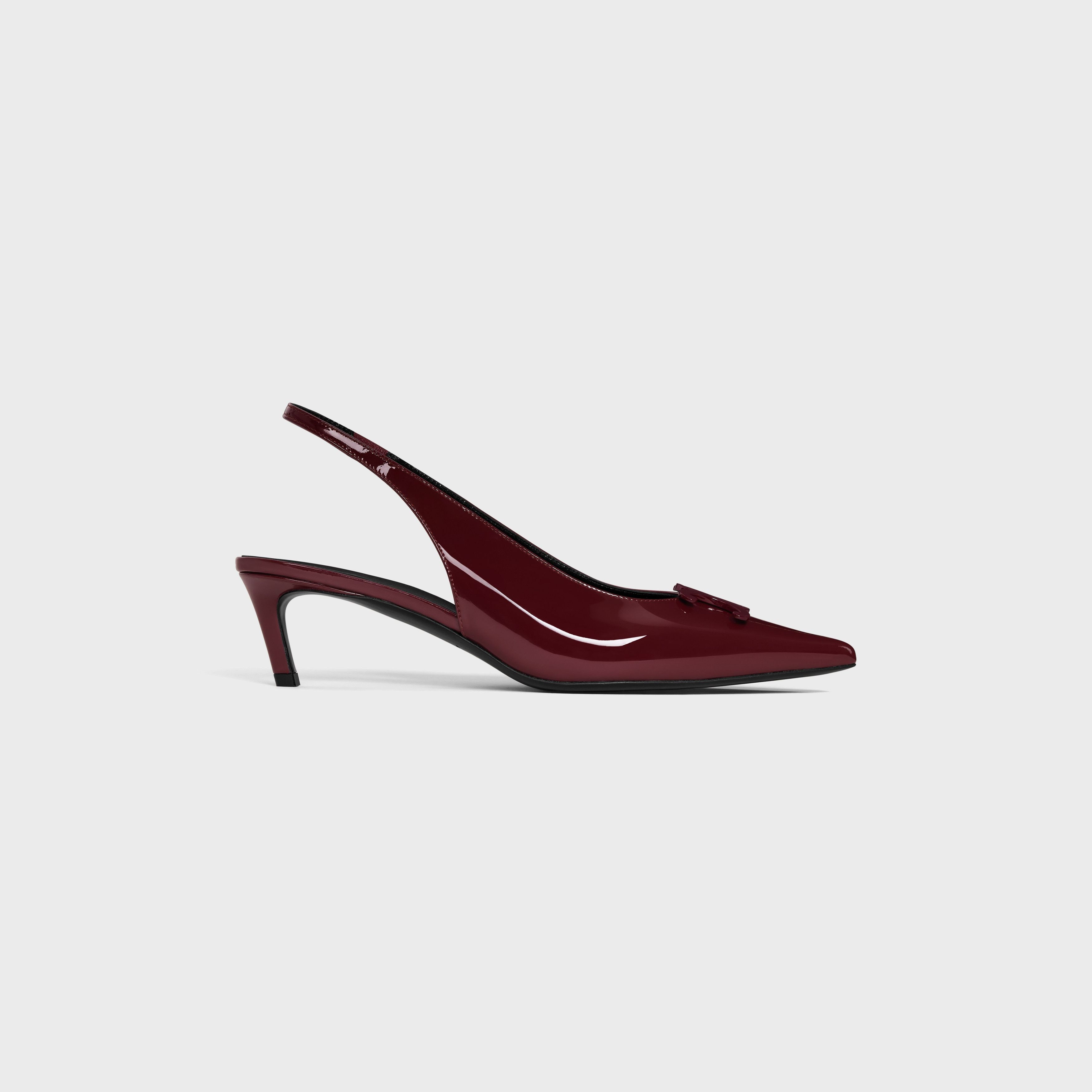 Celine o1bcso1str0925 356834582C Slingback Pumps in Burgundy Size US 8 / IT 38 - 1 Thumbnail