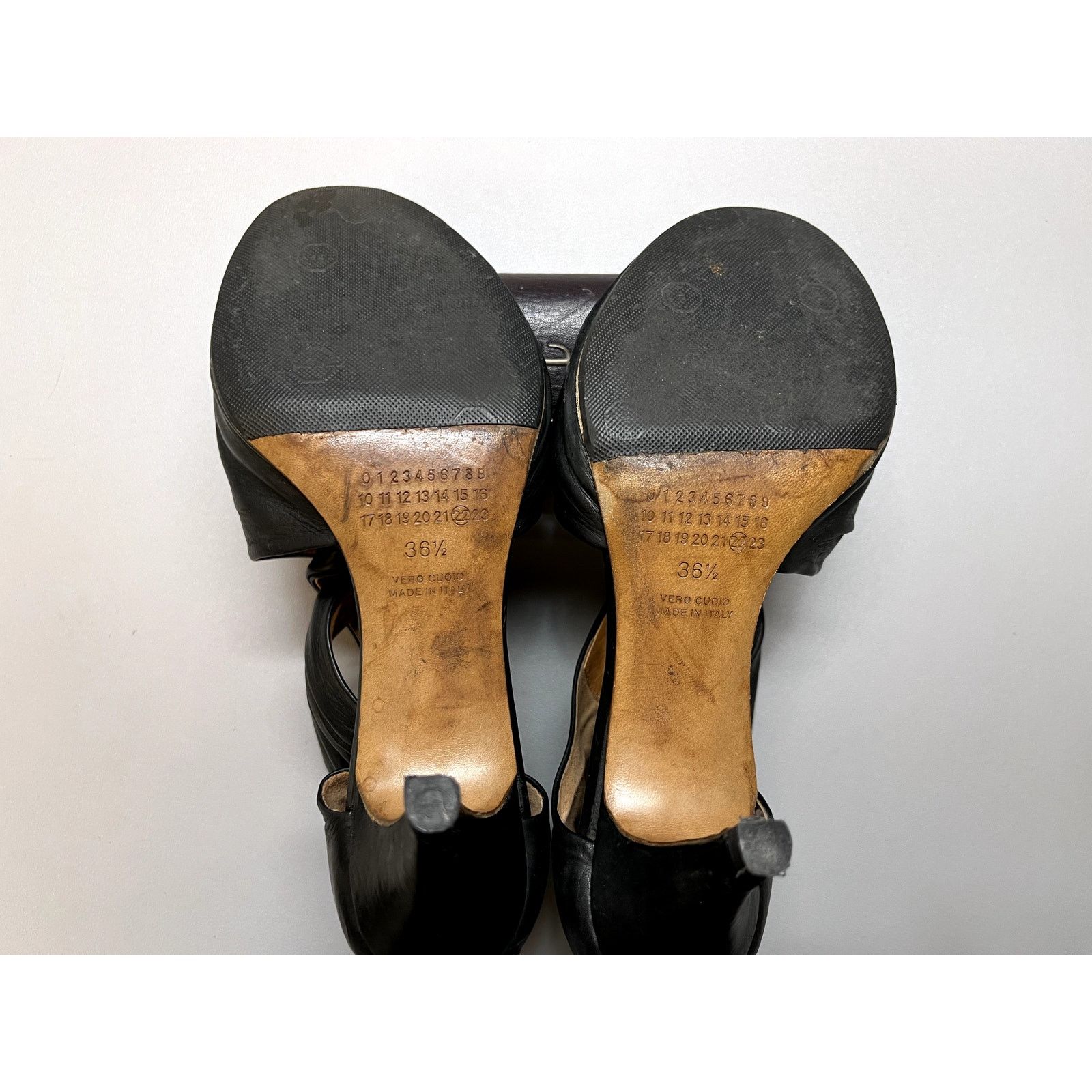 Maison Margiela VINTAGE 2010 Margiela Line 22 Blk Knotted 2.75" Heels EU6.5 Size US 6.5 / IT 36.5 - 6 Thumbnail