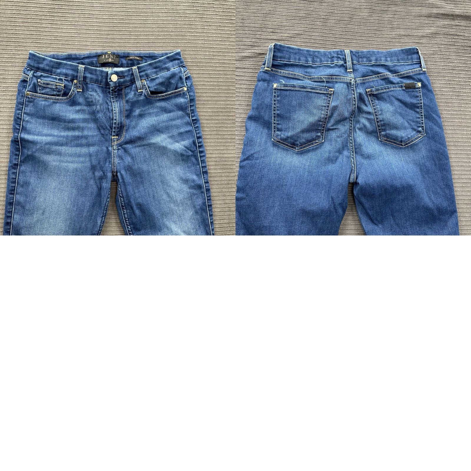 7 For All Mankind 7 For All Mankind Jeans Women 6 Denim Ankle Skinny High Rise Blue Slim Pattern Solid City College Preppy Womens Size 28" / US 6 / IT 42 - 9 Thumbnail