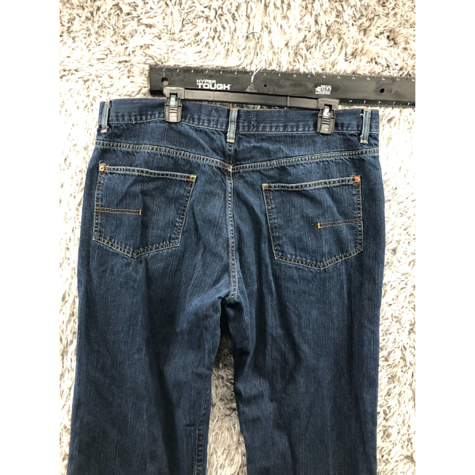 Calvin Klein Calvin Klein Straight Jeans Size 40 Mens Mid Rise Dark Wash Blue (Regular) 5-Pocket Denim Jeans Size US 40 / EU 56 - 6 Thumbnail