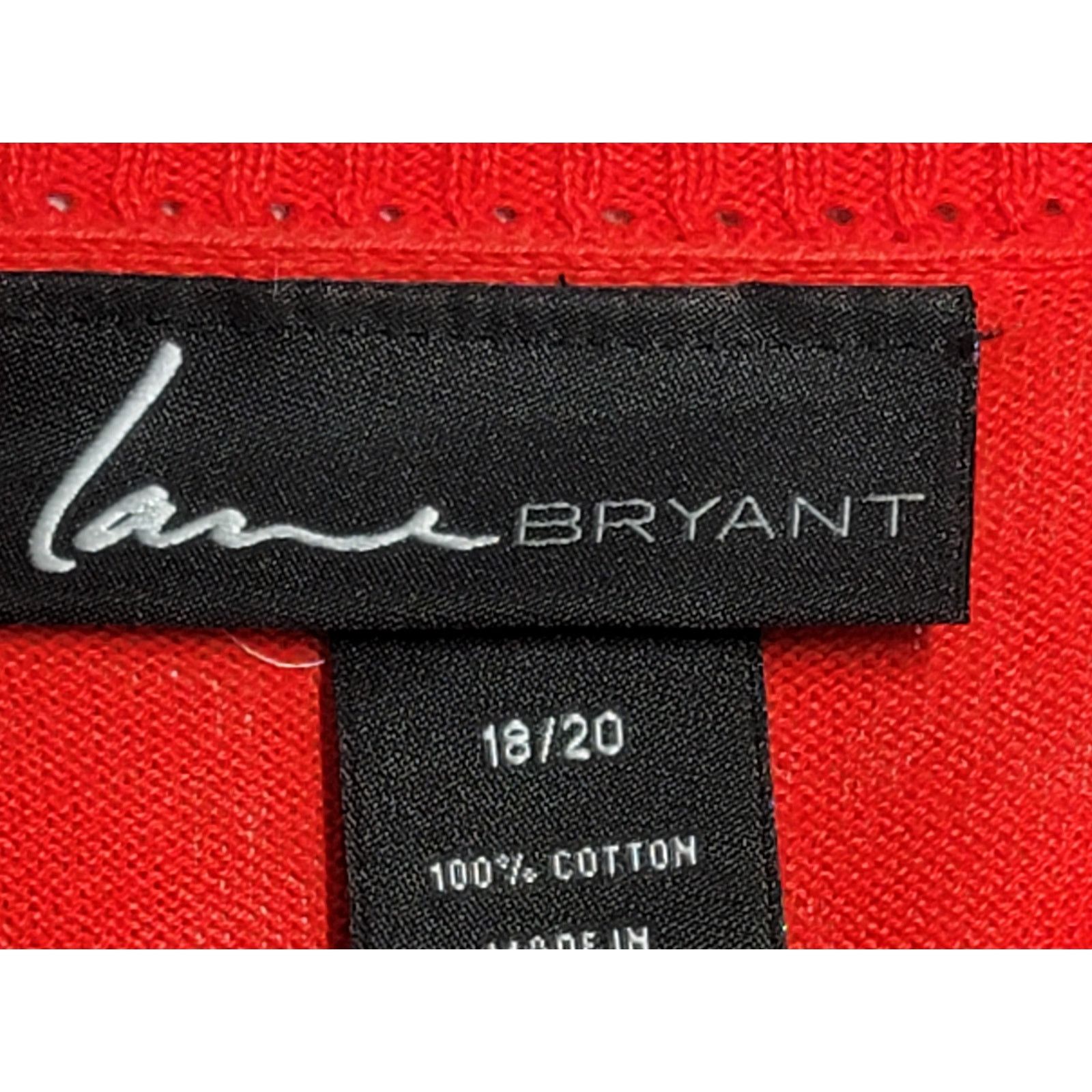 Other Lane Bryant Red Cardigan Sweater 18 20 Lightweight Soft Size XXL / US 16-18 / IT 52-54 - 4 Thumbnail