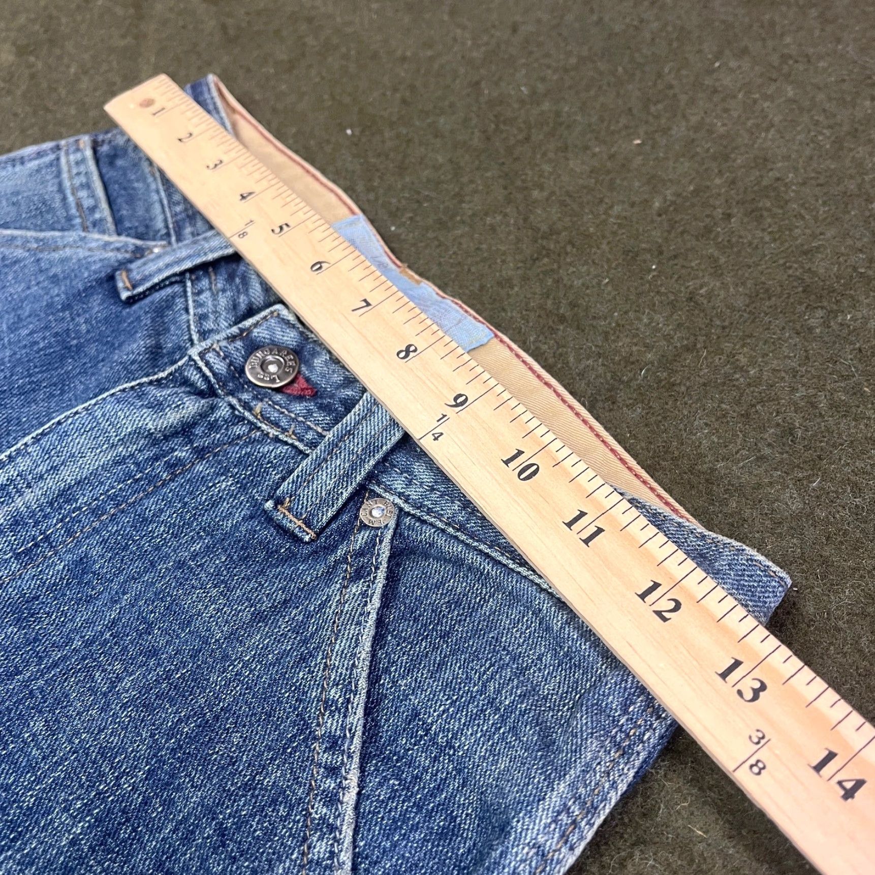 Lee VINTAGE Lee Jeans Women 8 Regular Blue Carpenter Denim Baggy 90s Show/Workwear Womens Size 30" / US 8 / IT 44 - 3 Thumbnail
