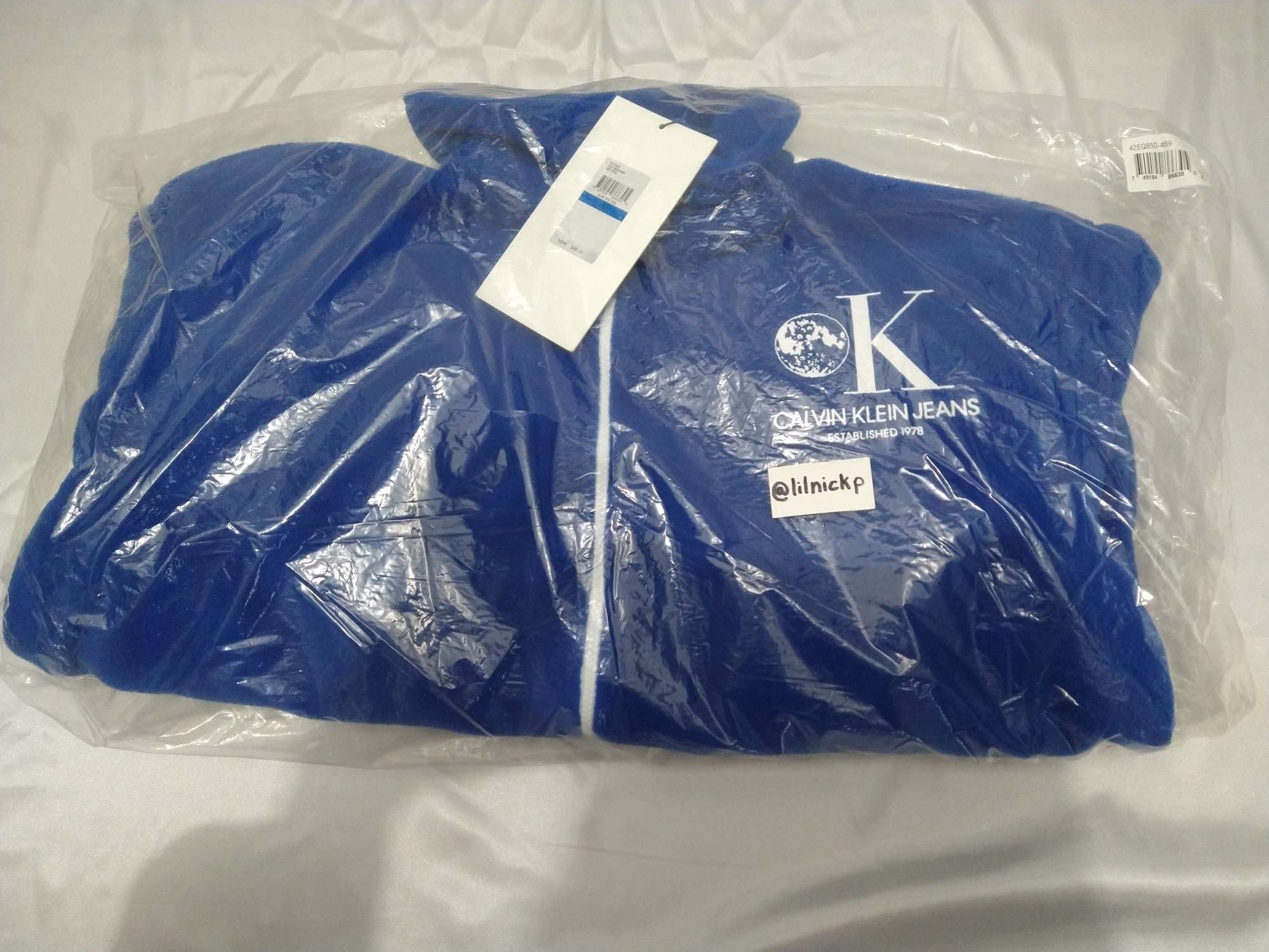 Calvin Klein 205W39NYC EST. 1978 Lunar Ascent OK Logo Fleece Jacket Size US XL / EU 56 / 4 - 9 Thumbnail