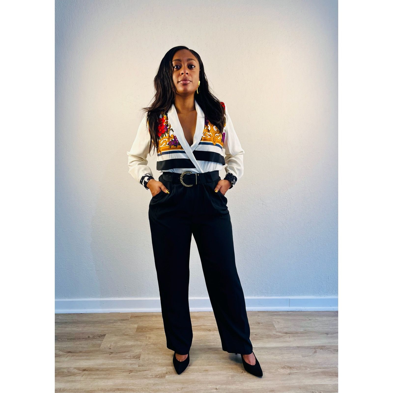 Other Graphic Print Jumpsuit with Belt Size 32" / US 10 / IT 46 - 5 Thumbnail