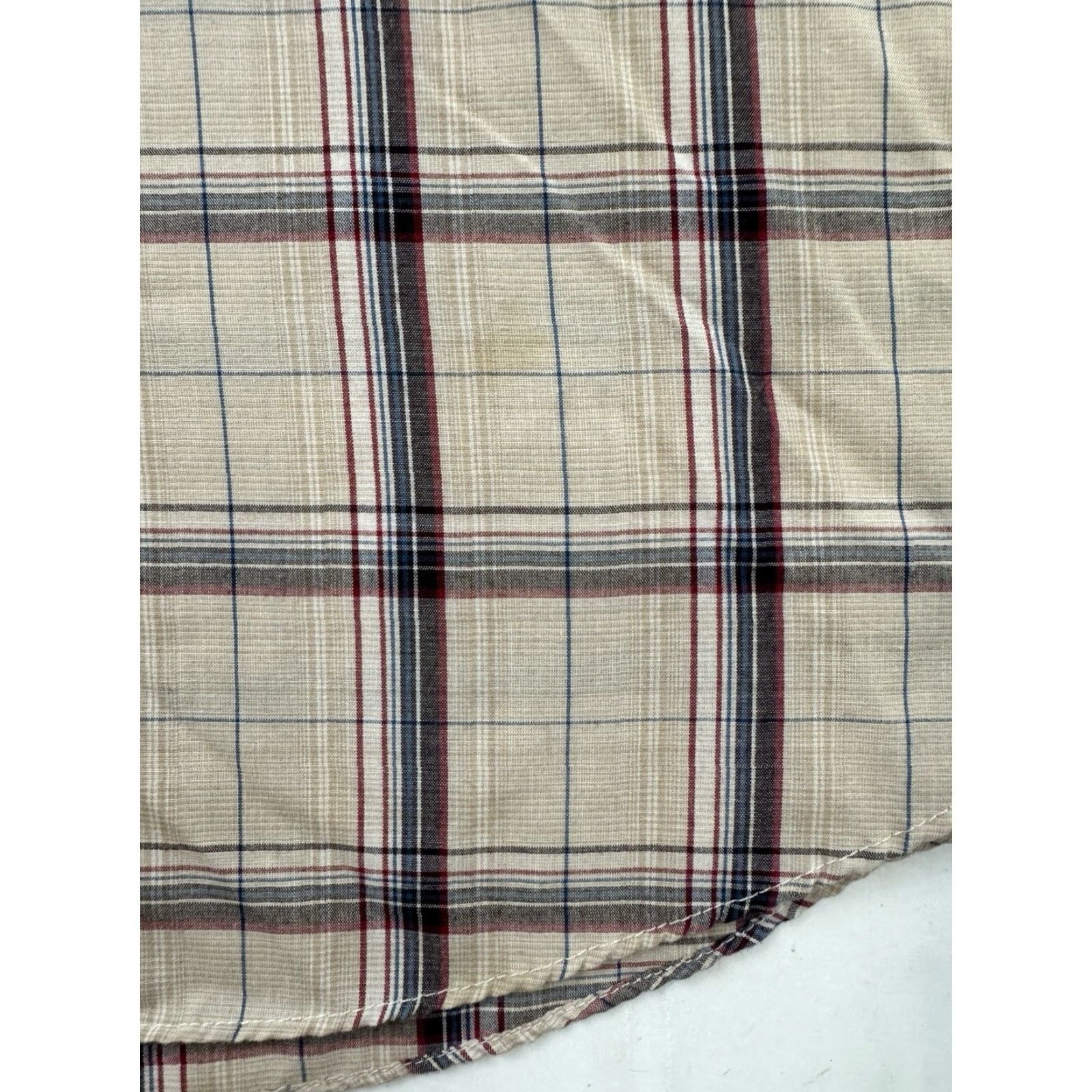 Vintage Fly Cattleman Shirt Mens 2XL Big Brown Plaid Pearl Snap Short Sleeve Casual Button-Up Big & Tall Mens Size US XXL / EU 58 / 5 - 2 Thumbnail