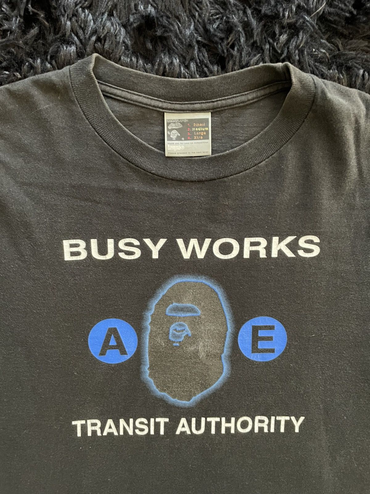 Bape Bape Busy Works Transit Authority Tee Size US M / EU 48-50 / 2 - 2 Thumbnail