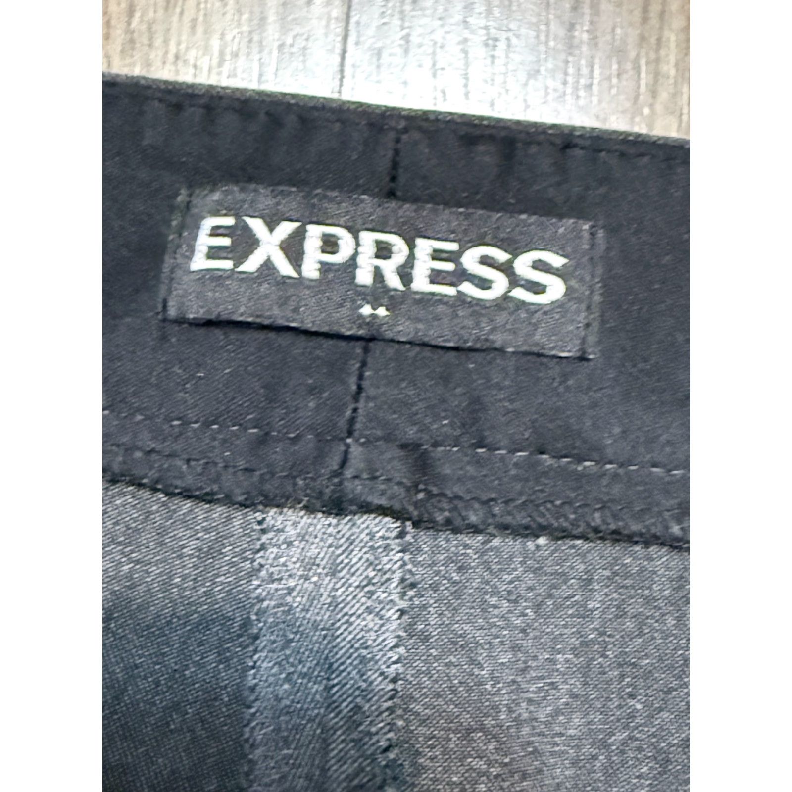 Express Express Pants, Women's 12R, Gray, Bootcut, High Rise, Flat Front Pants, Regular Size 34" / US 12 / IT 48 - 5 Thumbnail
