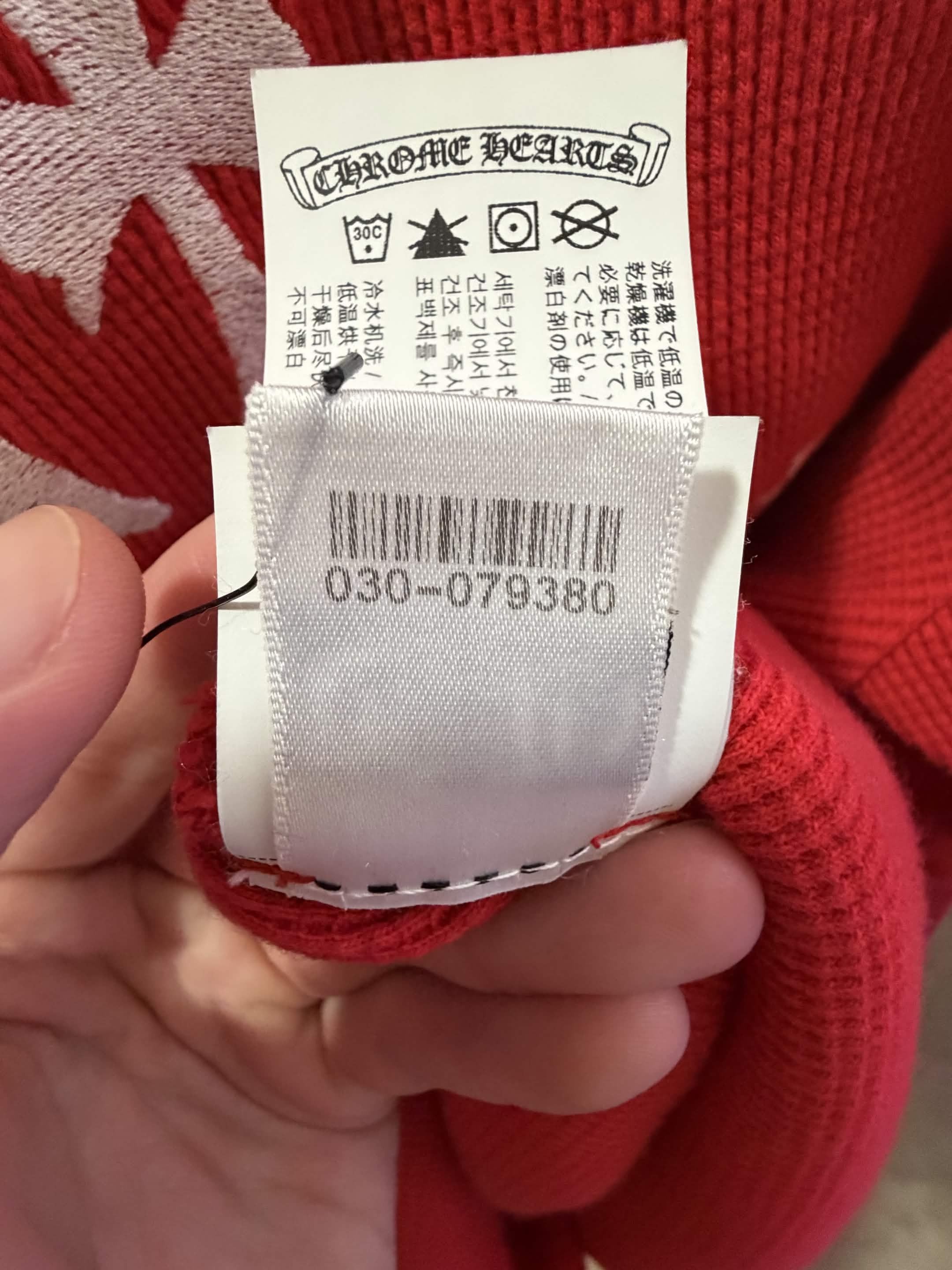 Chrome Hearts Triple embroidered cross thermal waffle knit Henley Size US M / EU 48-50 / 2 - 10 Thumbnail