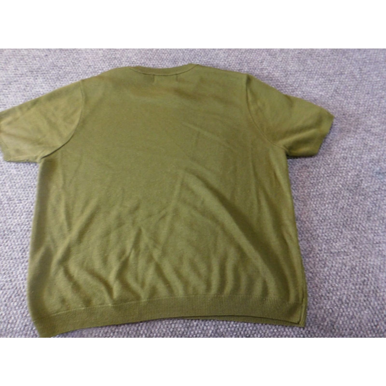 Vintage Alfred Dunner Womens Sweater L Green pullover acrylic knit crew neck cap sleeve button casual Size L / US 10 / IT 46 - 5 Thumbnail