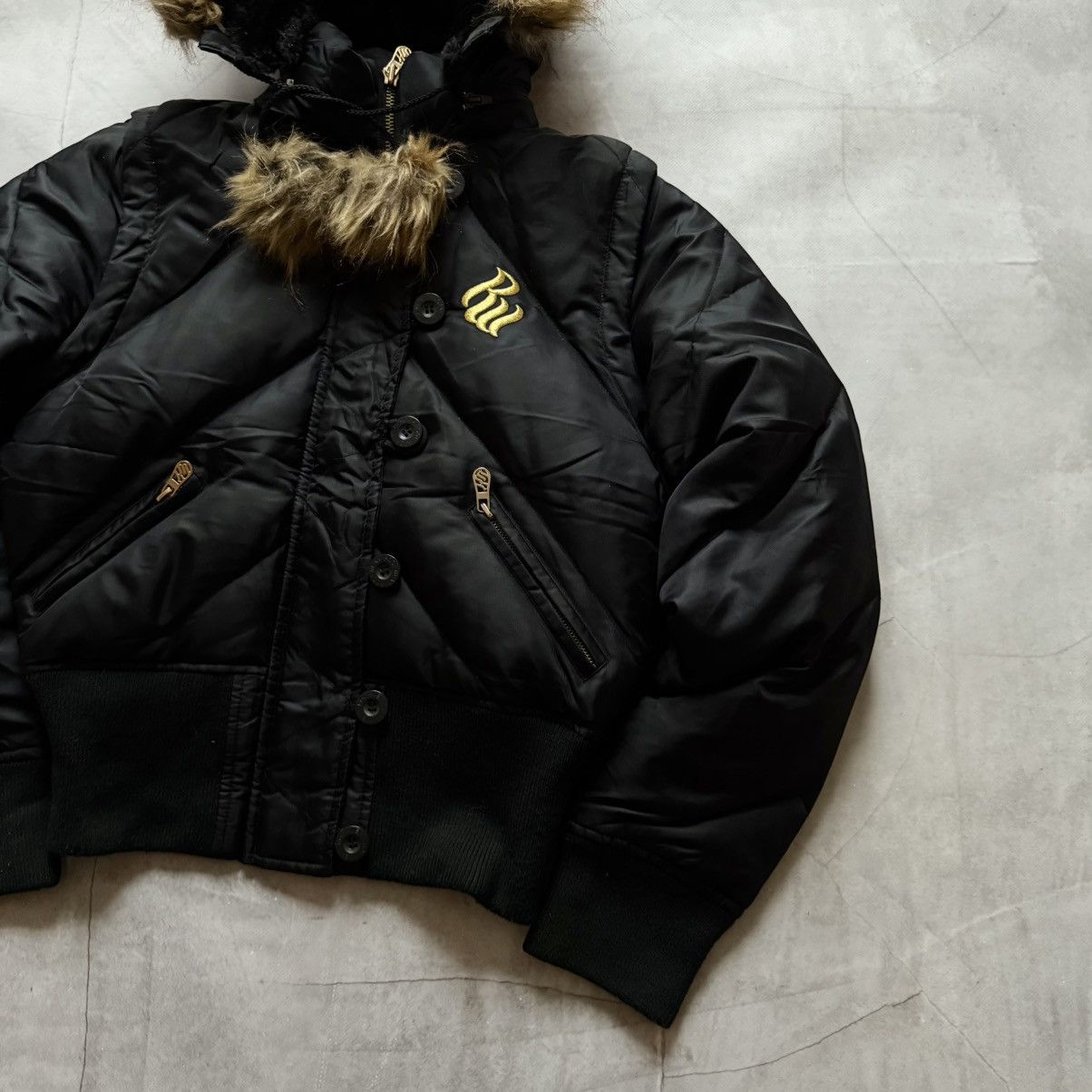 Hysteric Glamour × Undercover Rocawear Bomber Jacket Vest Fur LGB If Six Was Nine Vibe Size S / US 4 / IT 40 - 5 Thumbnail