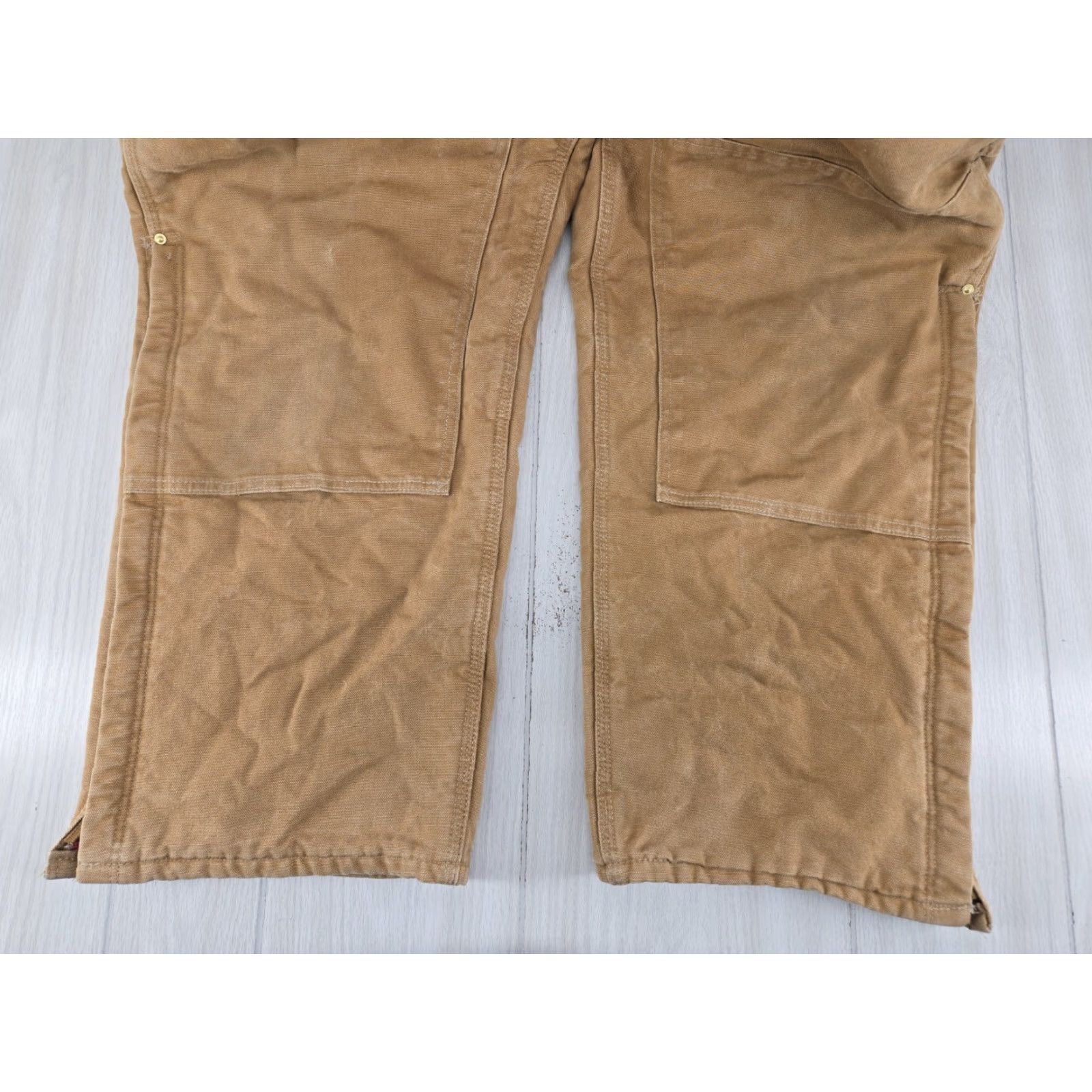 Carhartt VINTAGE Carhartt R02 Bib Overalls Mens Brown Duck Insulated Double Knee Work 44x30 Men Winter Size US 44 / EU 60 - 7 Thumbnail