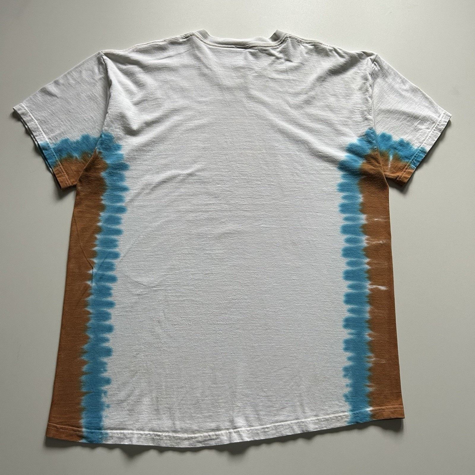 Fruit Of The Loom Vintage Liquid Blue T Shirt XXL Tie Dye Y2K Native American Size US XXL / EU 58 / 5 - 3 Thumbnail