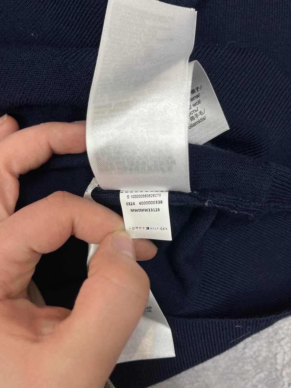 Tommy Hilfiger Tommy Hilfiger Men Merino Wool Knit Sweater Crew Neck Navy Size US L / EU 52-54 / 3 - 7 Thumbnail