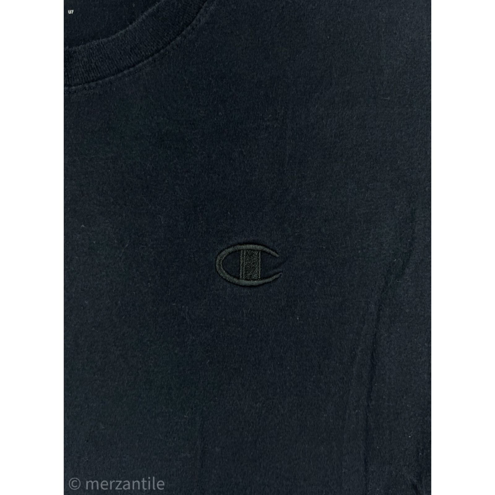 Champion Champion Shirt Mens Small Black Embroidered Logo Short Sleeve Crew Neck Cotton Size US S / EU 44-46 / 1 - 3 Thumbnail
