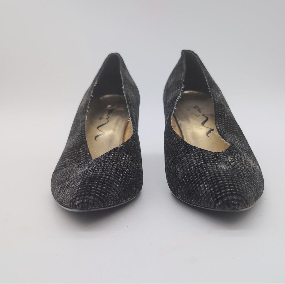 Other Vintage Nina Sz 10 Black Sparkle Women's Heels Size US 10 / IT 40 - 3 Thumbnail