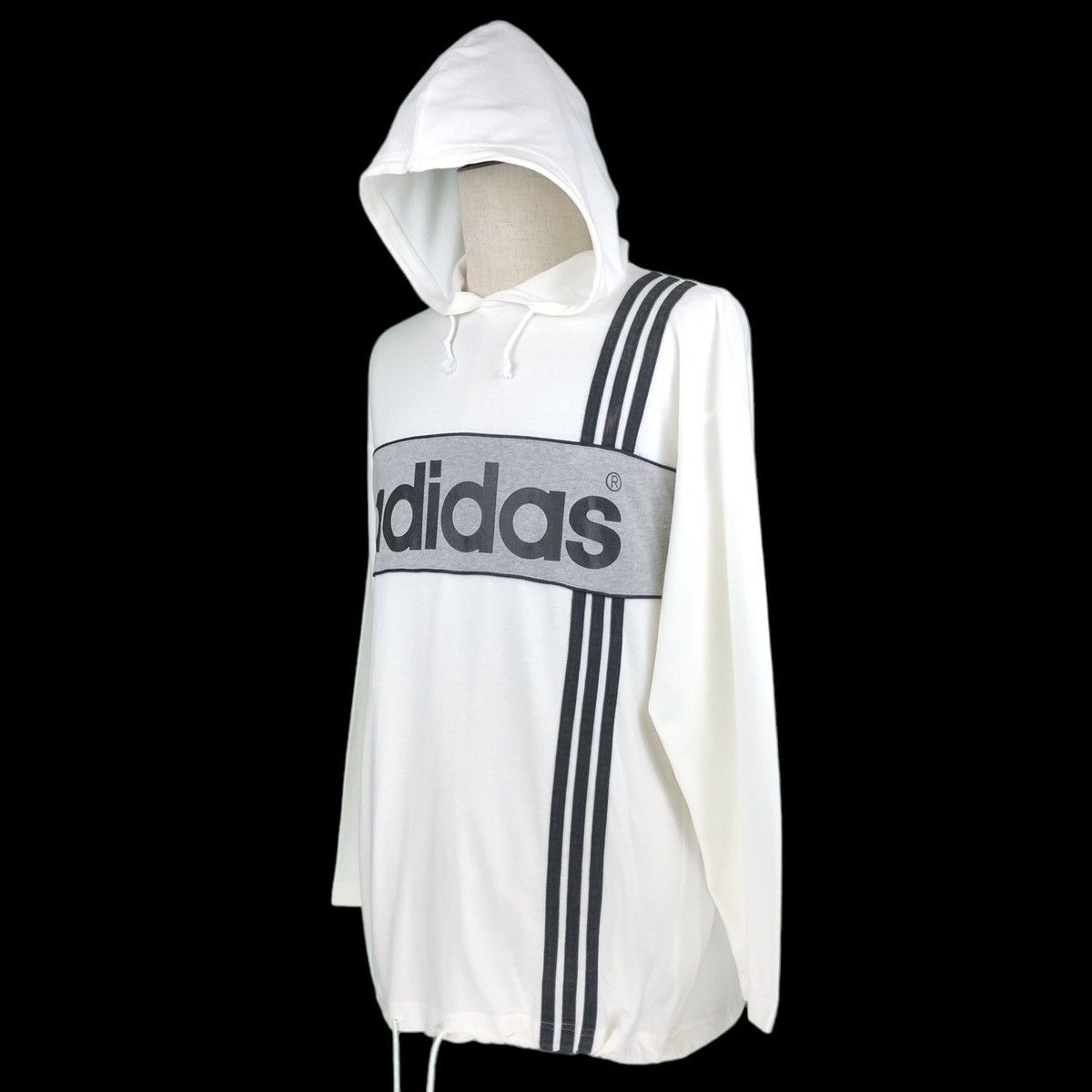 Vintage Vintage 90s Adidas Trefoil Spell Out Big Logo Shirt Hoodies Size US M / EU 48-50 / 2 - 4 Thumbnail