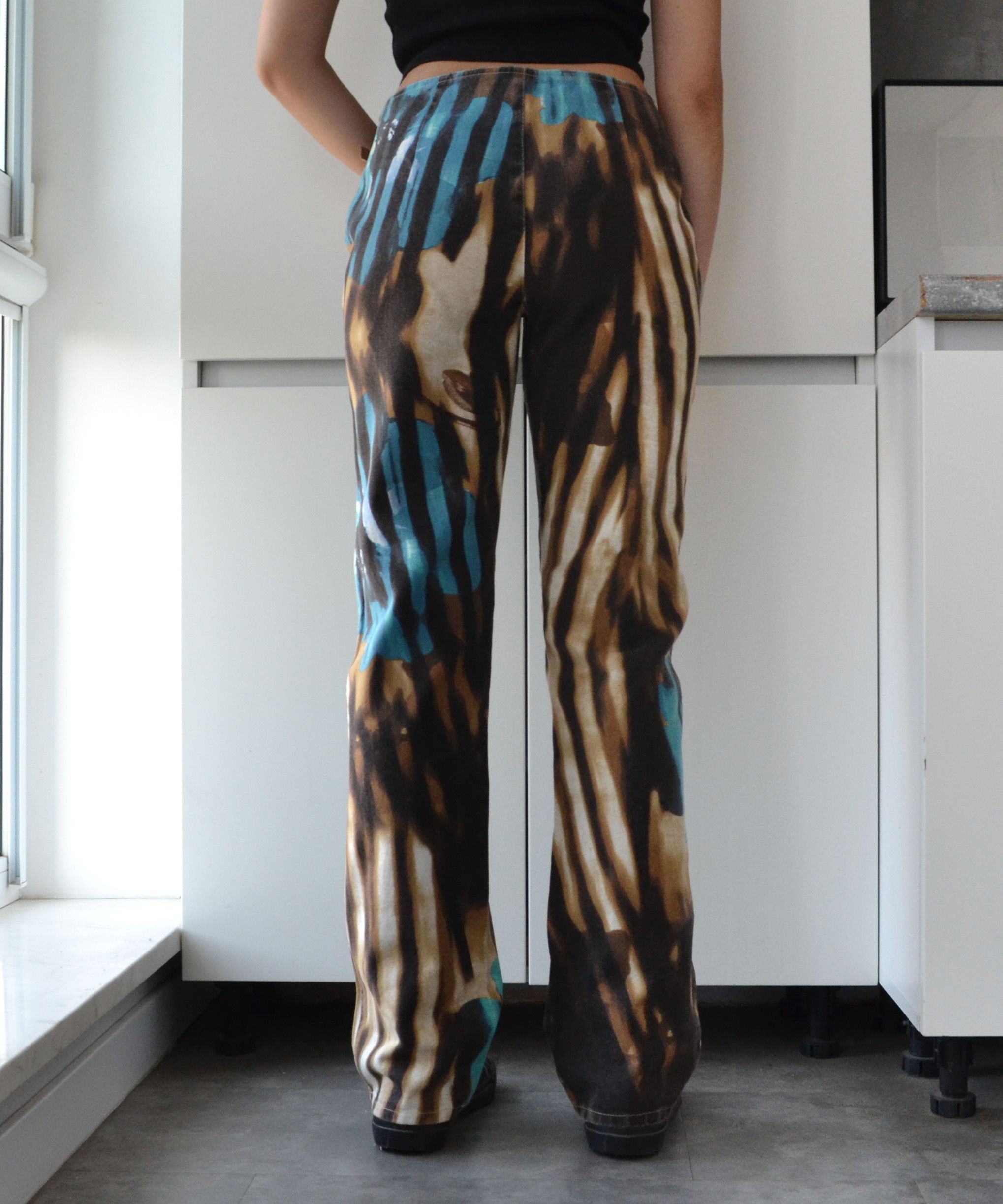 Just Cavalli Roberto Cavalli Jeans Pants Printed y2k Print 90s Flower Size 32" / US 10 / IT 46 - 7 Thumbnail
