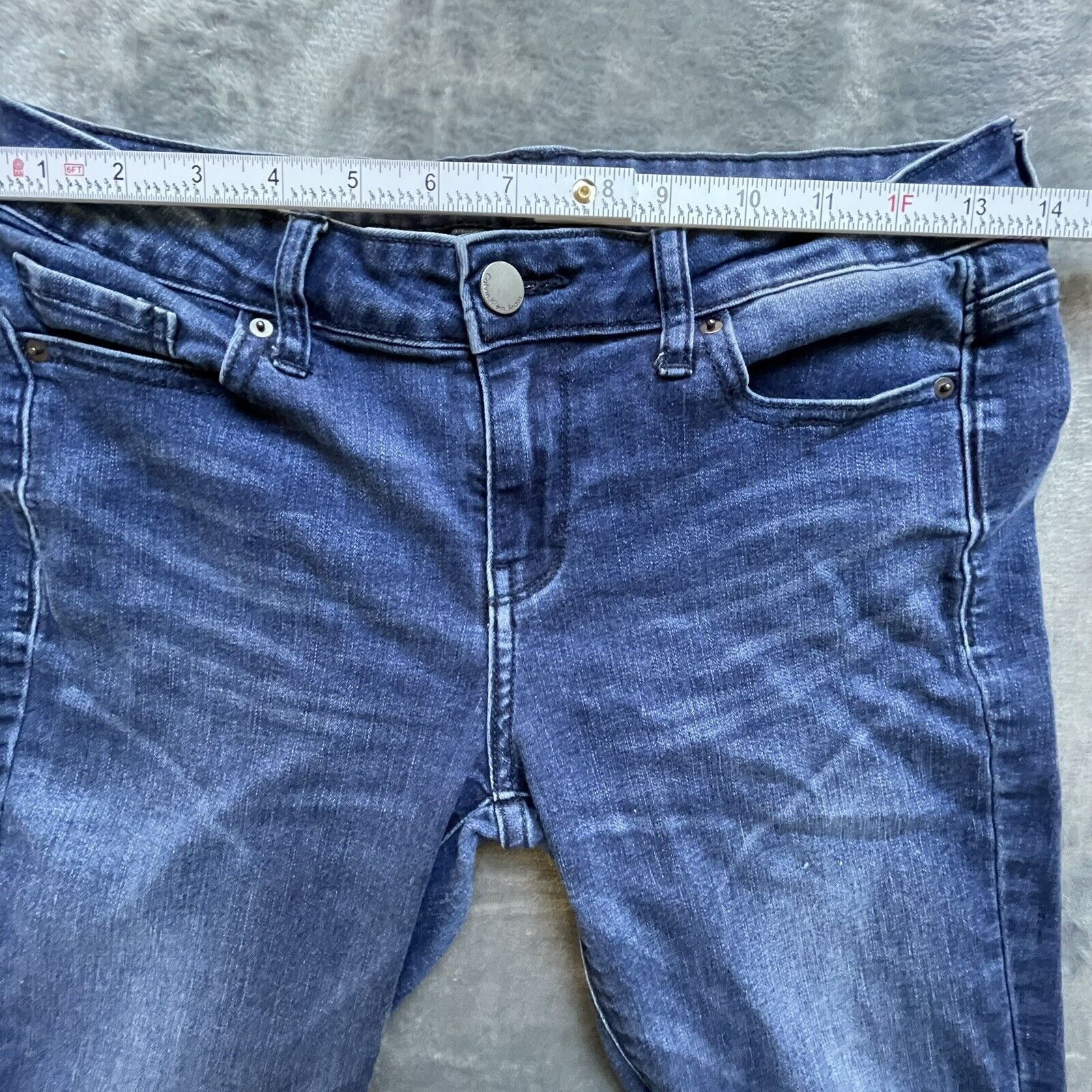 Calvin Klein Calvin Kleins Jeans Womens 4 Straight Leg Whisker Size 27" / US 4 / IT 40 - 7 Thumbnail