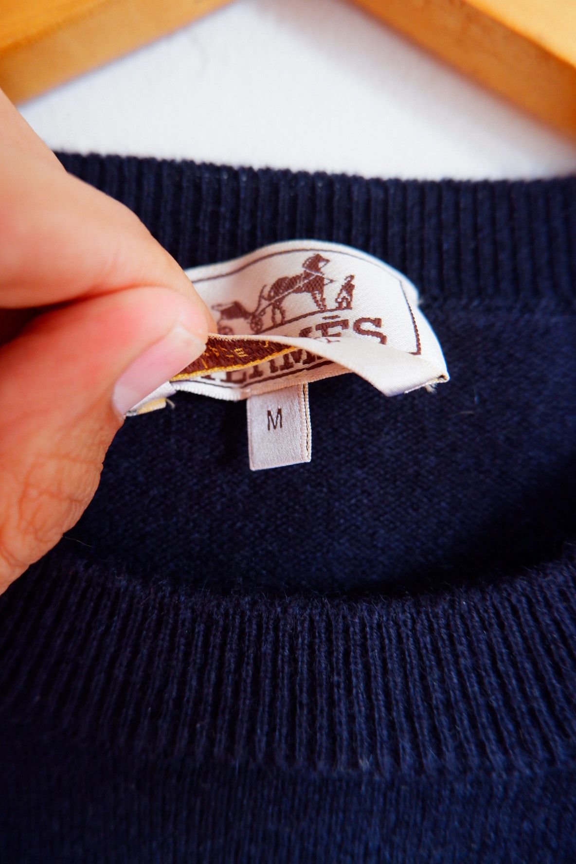 Hermes Cashmere Knitwear Navy Blue Size US M / EU 48-50 / 2 - 7 Thumbnail