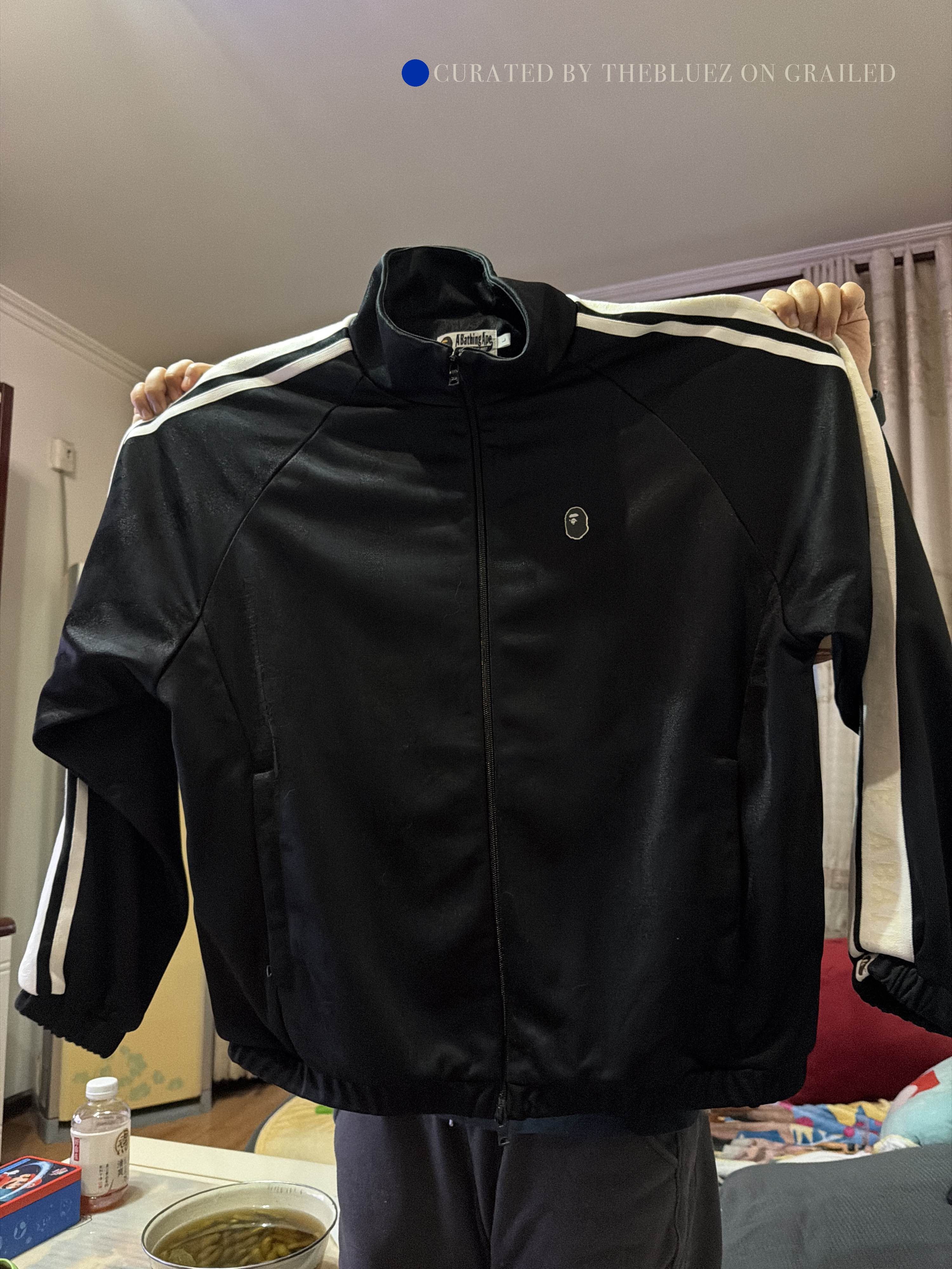 Bape BAPE Logo Track Jacket in Black, Size L Size US L / EU 52-54 / 3 - 1 Thumbnail
