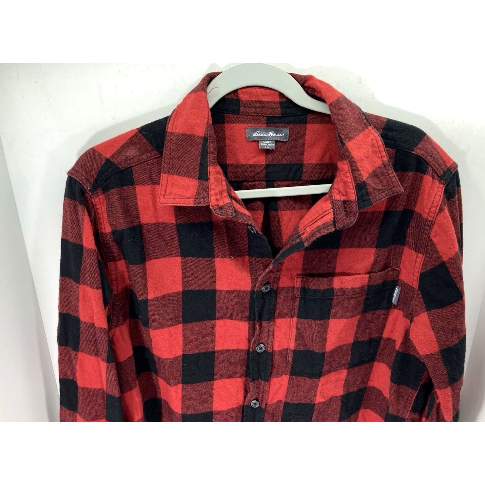 Eddie Bauer Eddie Bauer Flannel Shirt Men L Red Buffalo Plaid Button Long Sleeve Shirt Size US L / EU 52-54 / 3 - 3 Thumbnail