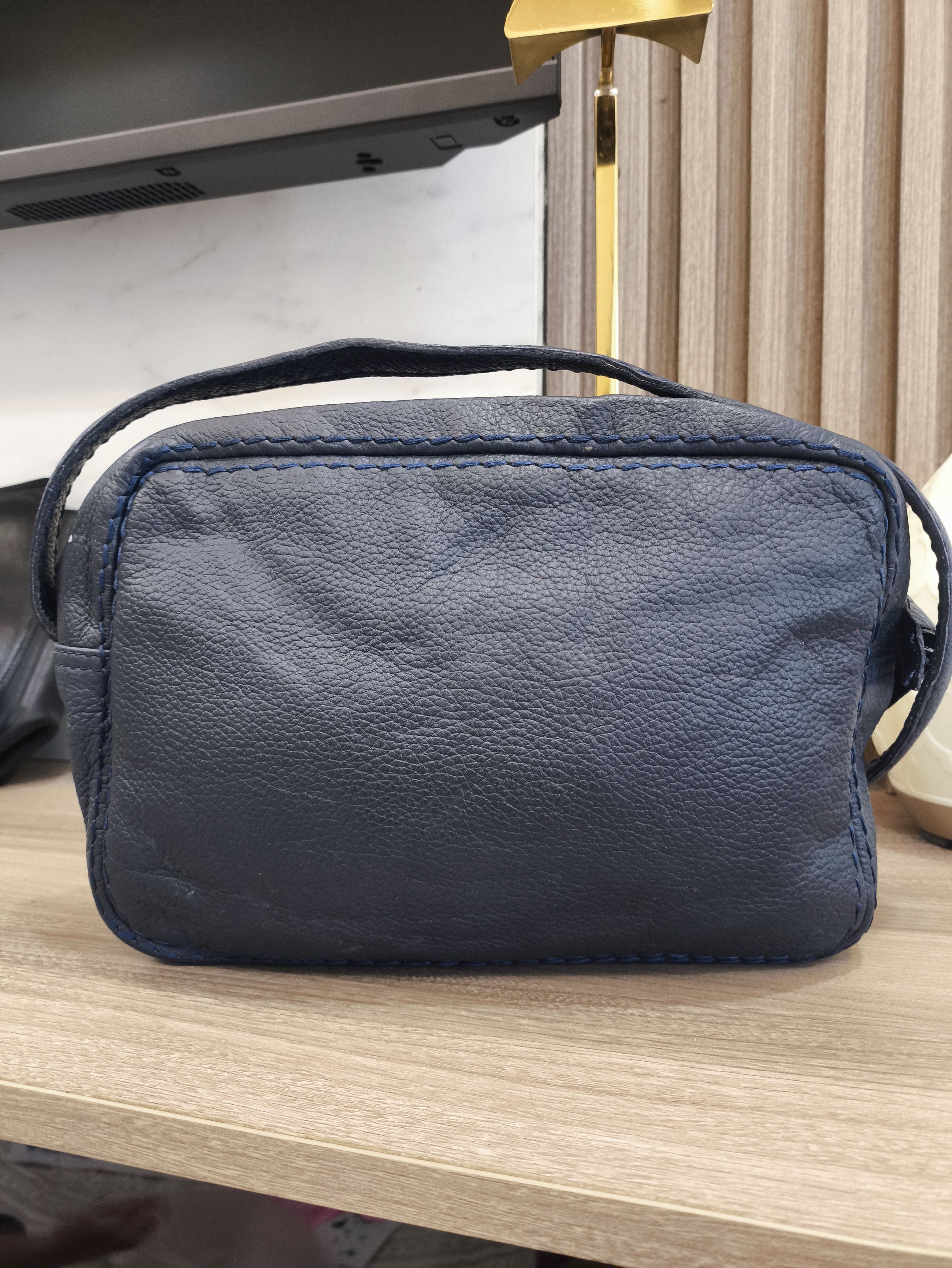 Yves Saint Laurent YSL Leather Crossbody Blue Bag Size ONE SIZE - 3 Thumbnail