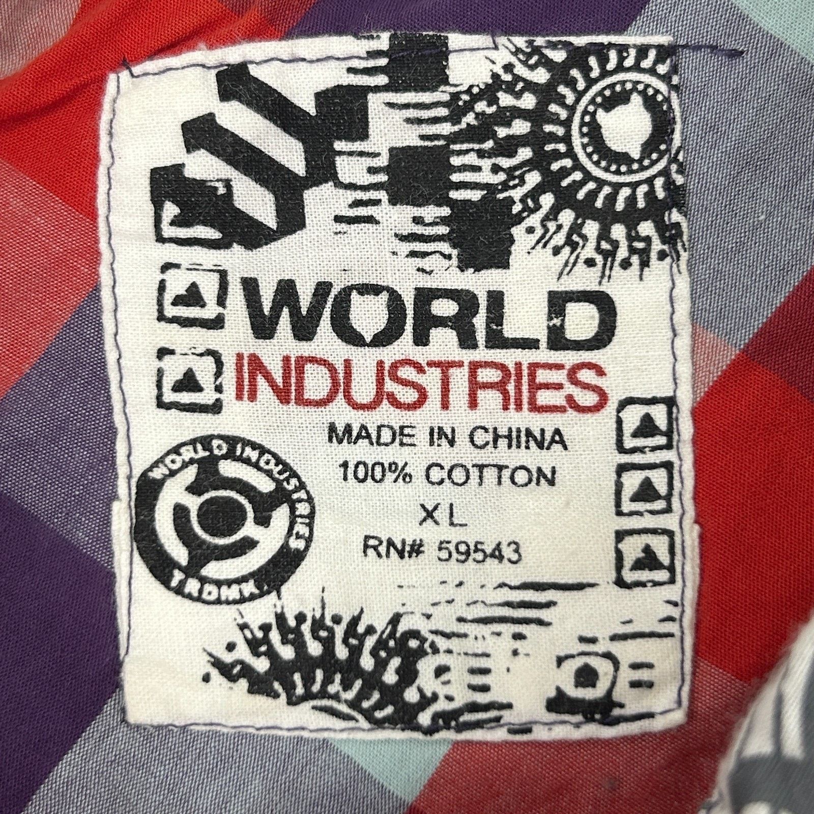 World Industries World Industries Button Front Shirt Red Check Plaid X-Large Size US XL / EU 56 / 4 - 6 Thumbnail