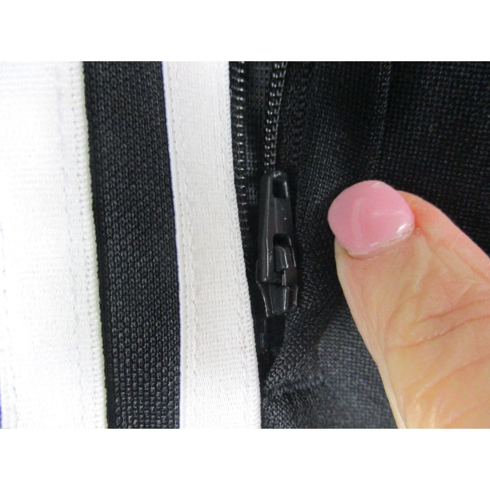 Adidas Adidas Track Pants XL Men Black White Zip Ankle Trico Drawstring Pockets Size US 36 / EU 52 - 6 Thumbnail