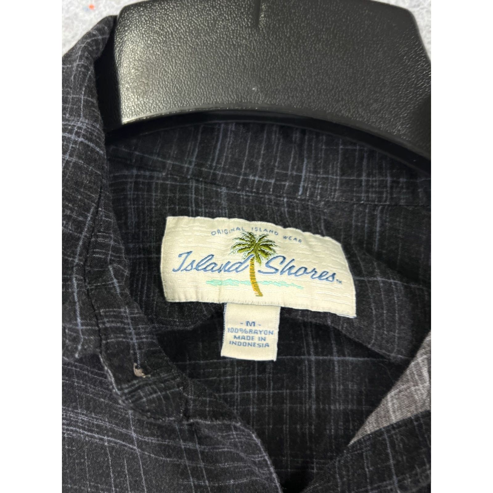 Vintage VINTAGE Island Shores Shirt Mens Medium Black Beige Floral Pineapple Palm Bowling Hawaii Size US M / EU 48-50 / 2 - 6 Thumbnail